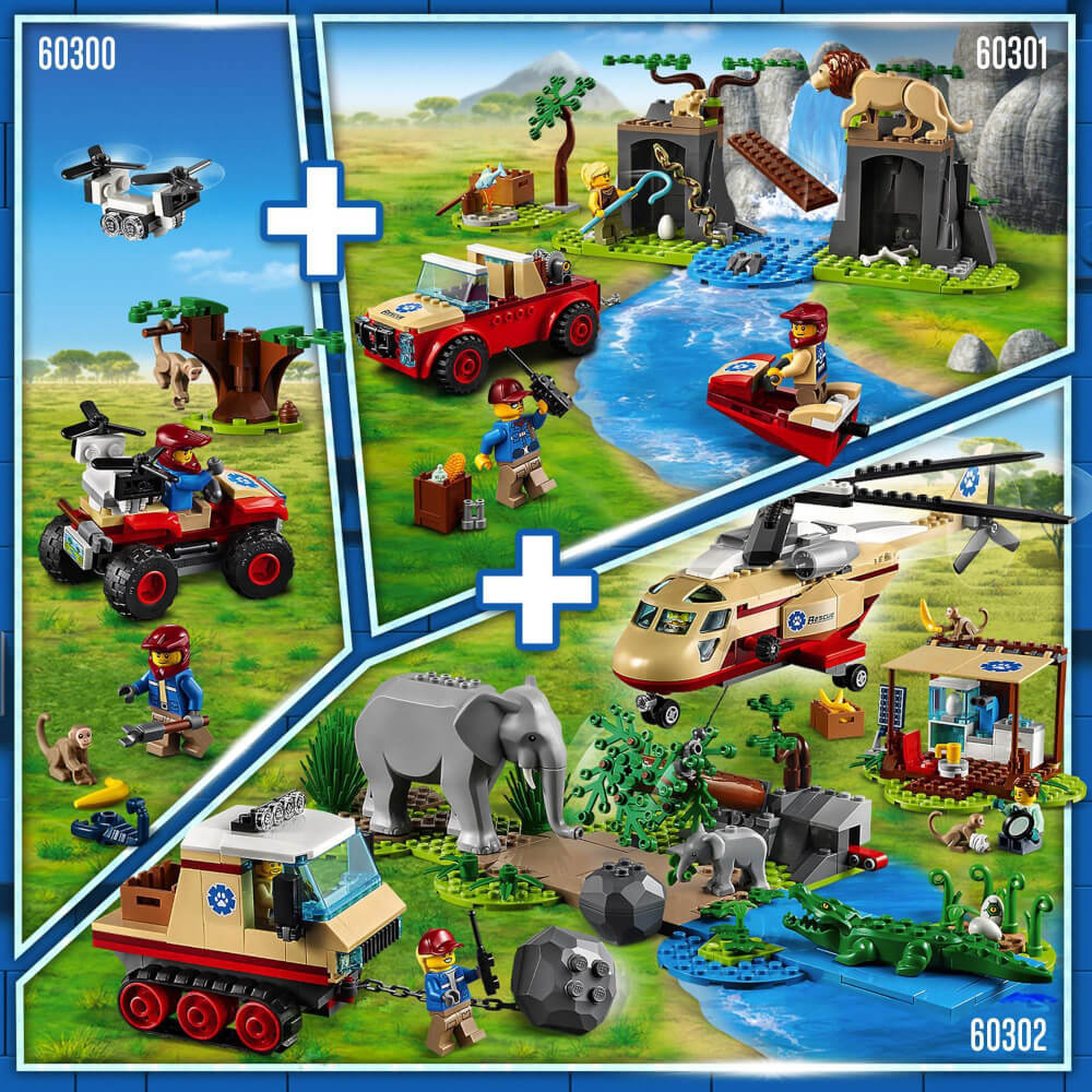 LEGO® Bau- & Konstruktionsspielzeug LEGO® City 60301 - Tierrettungs-Geländewagen (157 Teile)