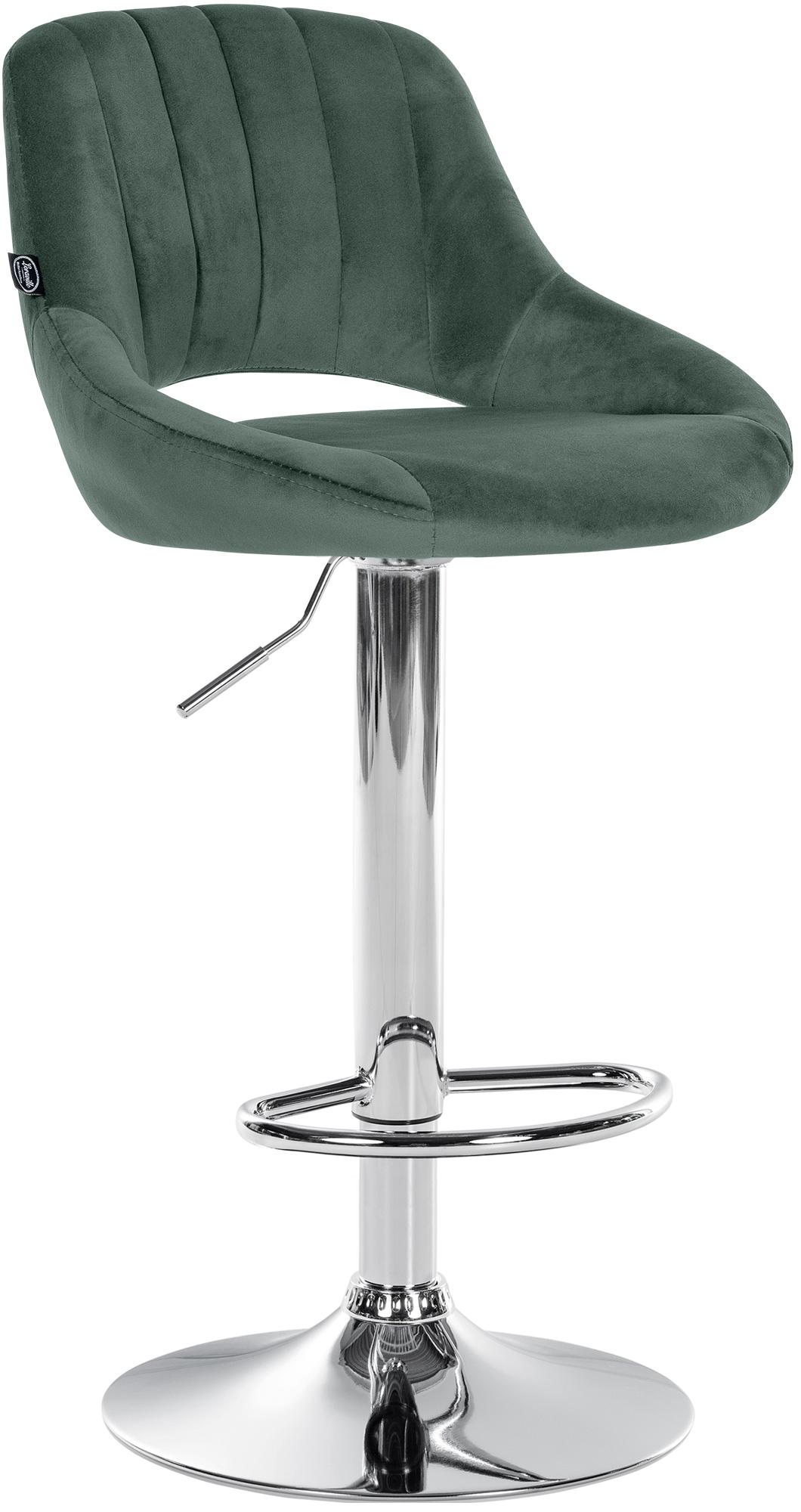Barhocker Milet Samt chrom
