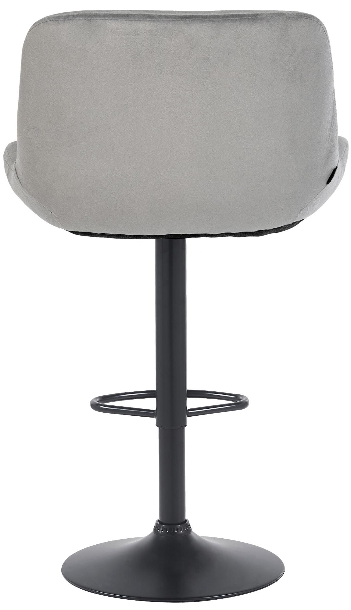 Barhocker Solon Schwarz Samt
