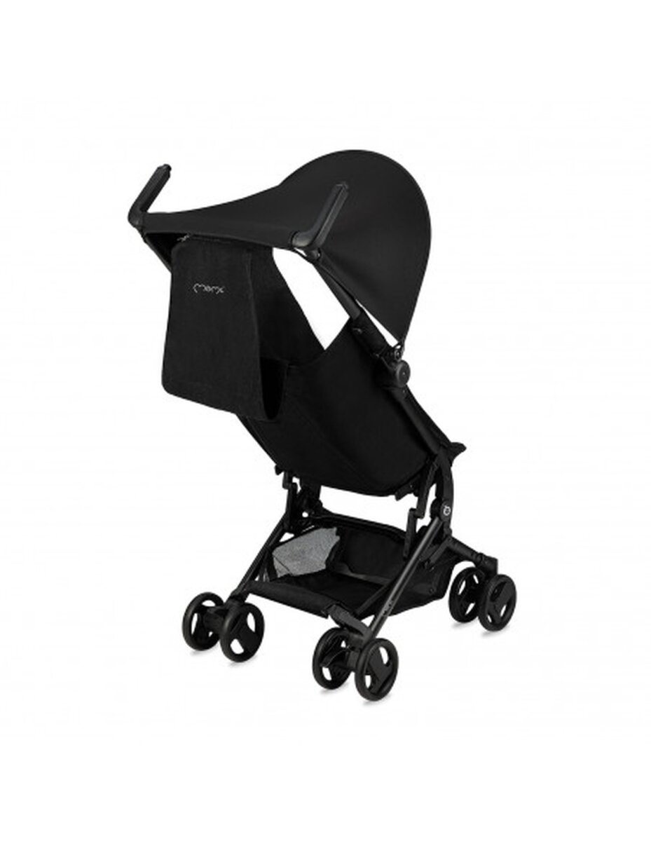 MoMi GRACE Buggy Schwarz - superleicht - kompakte Größe inkl. Rucksack