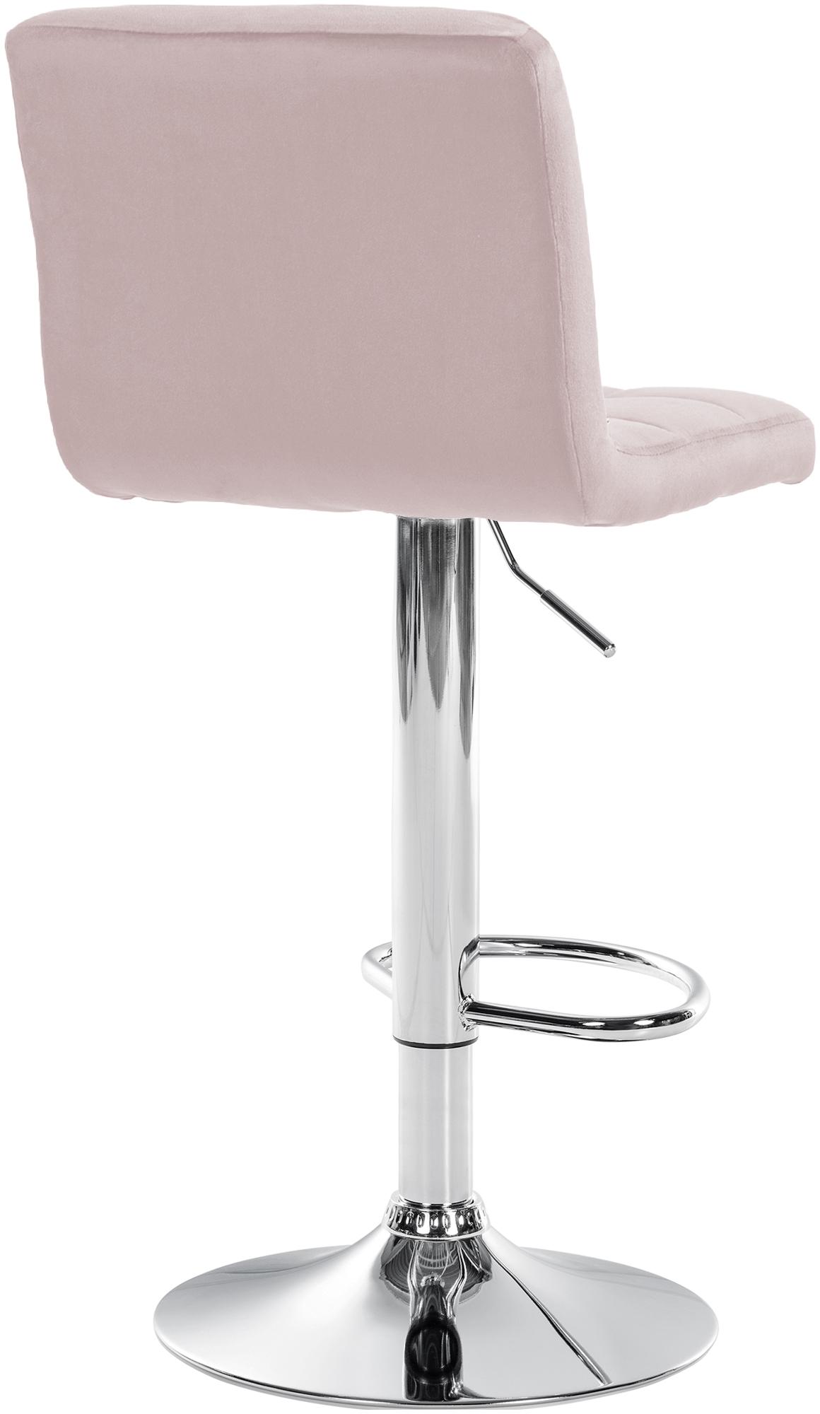 Barhocker Peru Samt chrom