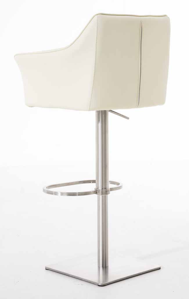 2er Set Barhocker Damaso Kunstleder edelstahl