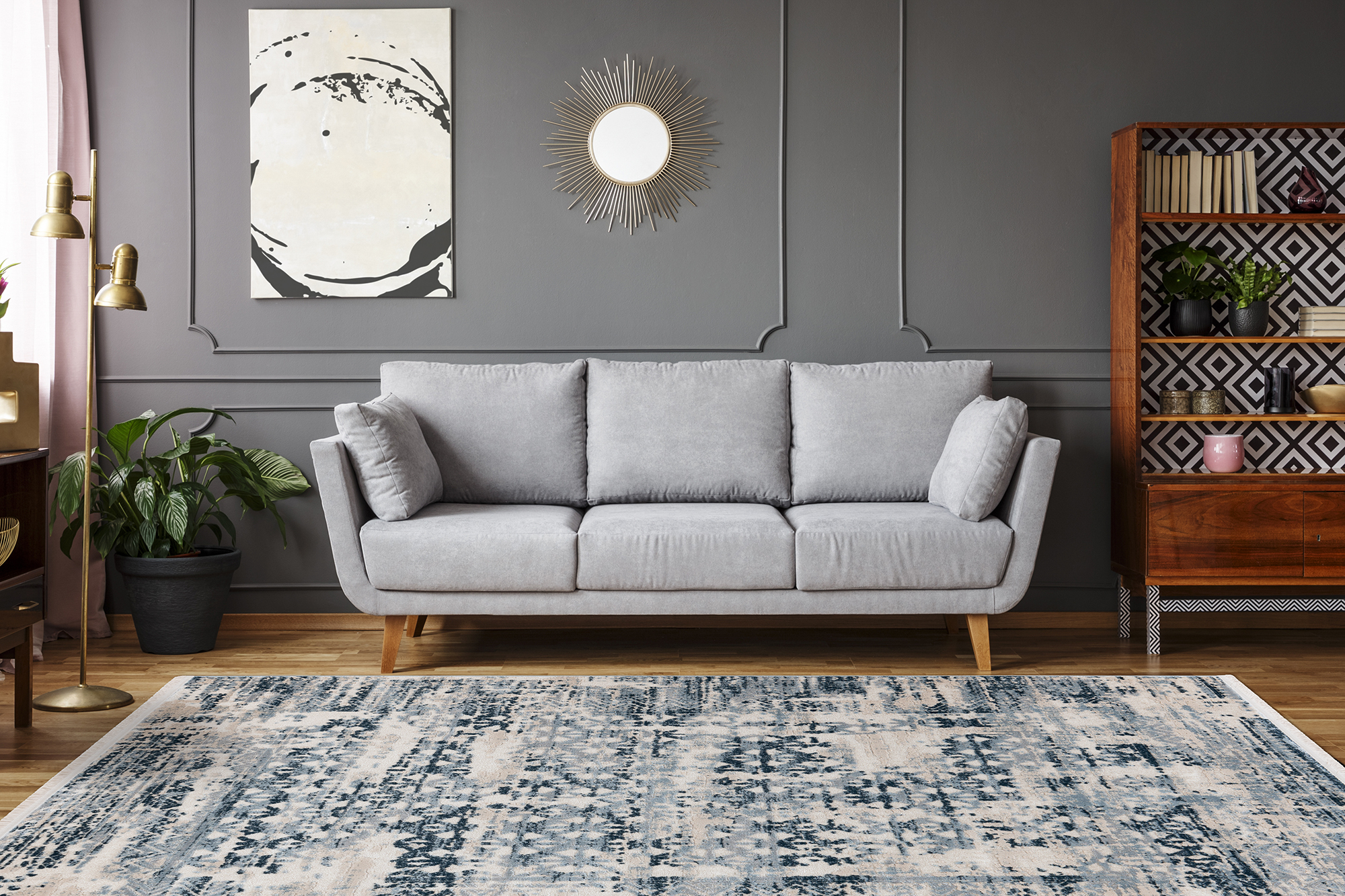 Teppich Adela 325 Blau 120 x 170 cm