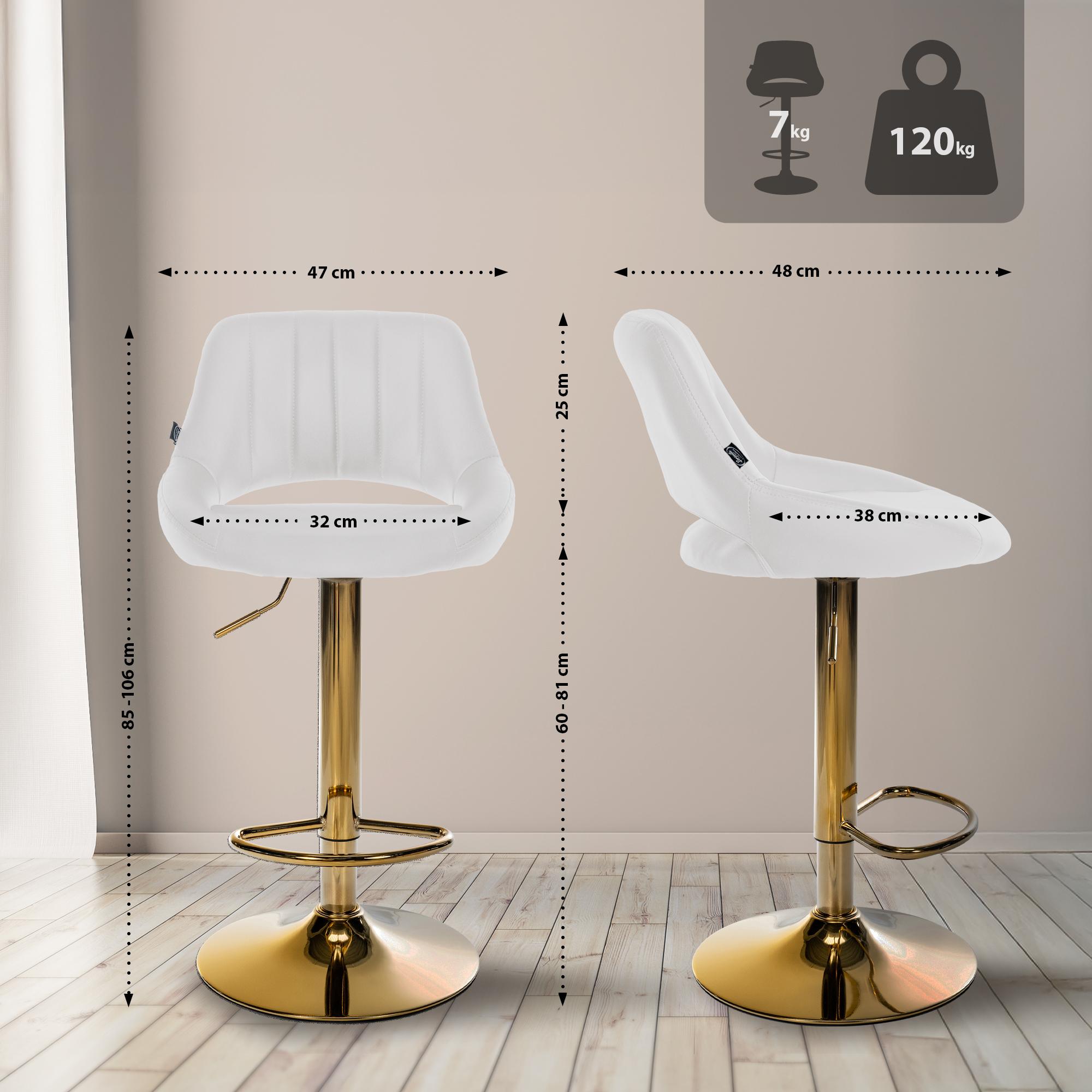 2er Set Barhocker Milet Kunstleder G