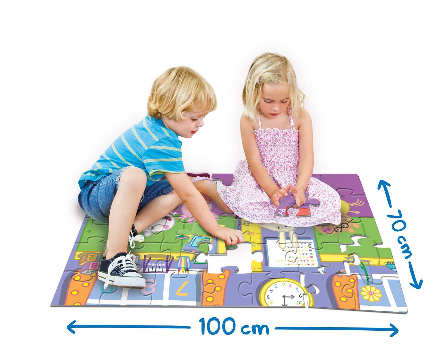 Clementoni Puzzles Clementoni 25458 - 40 Teile Bodenpuzzle - Peppa Pig
