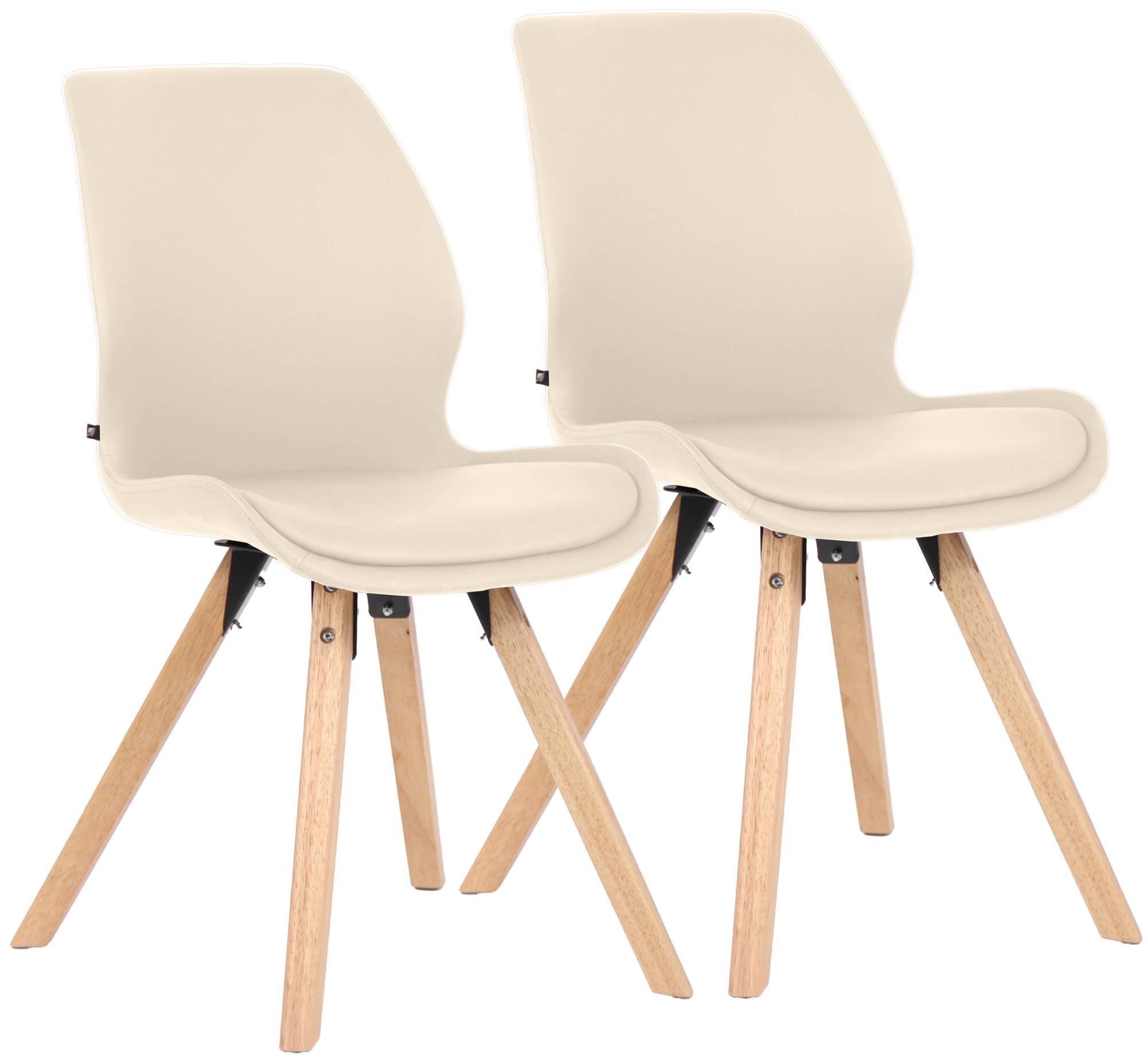 2er Set Stuhl Luna Kunstleder