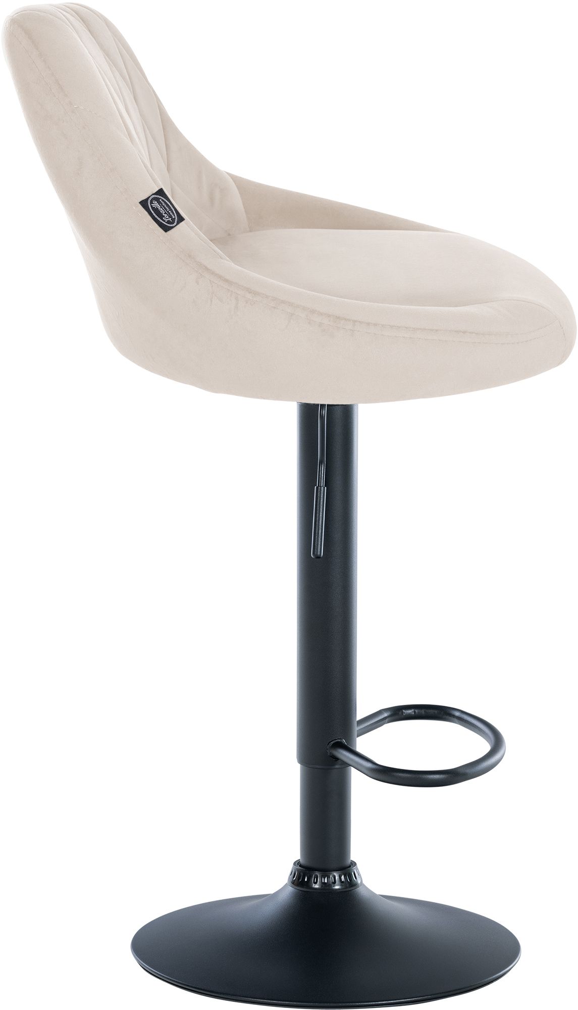 Barhocker Lazio Samt schwarz