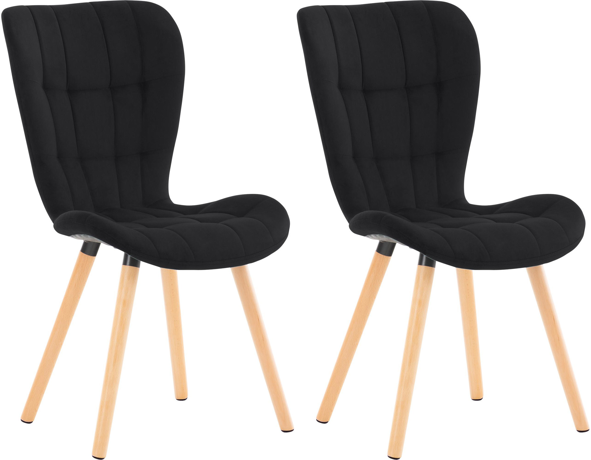 2er Set Stuhl Elda Samt