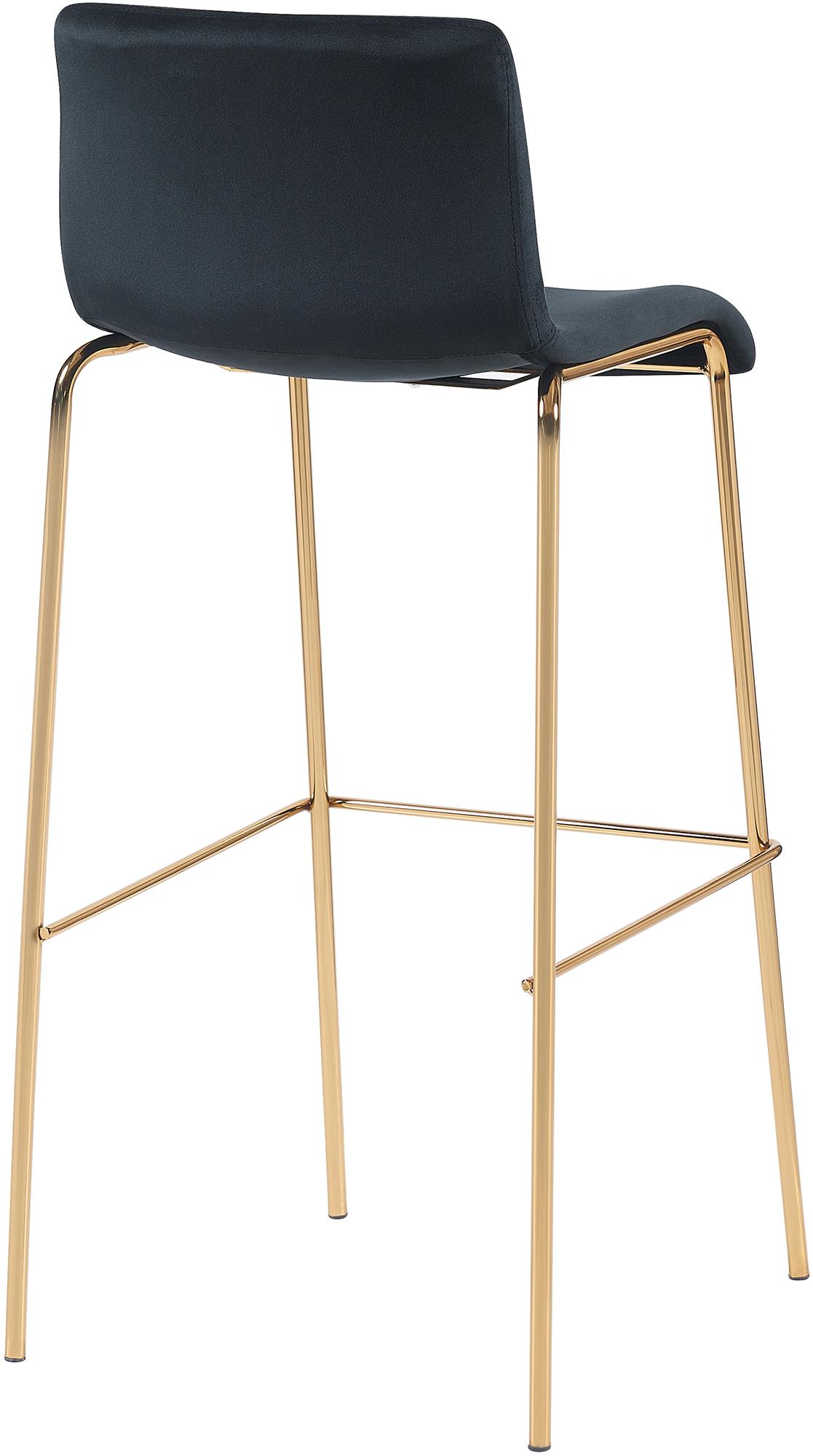 Barhocker Hoover Samt 4-Fuß Gold