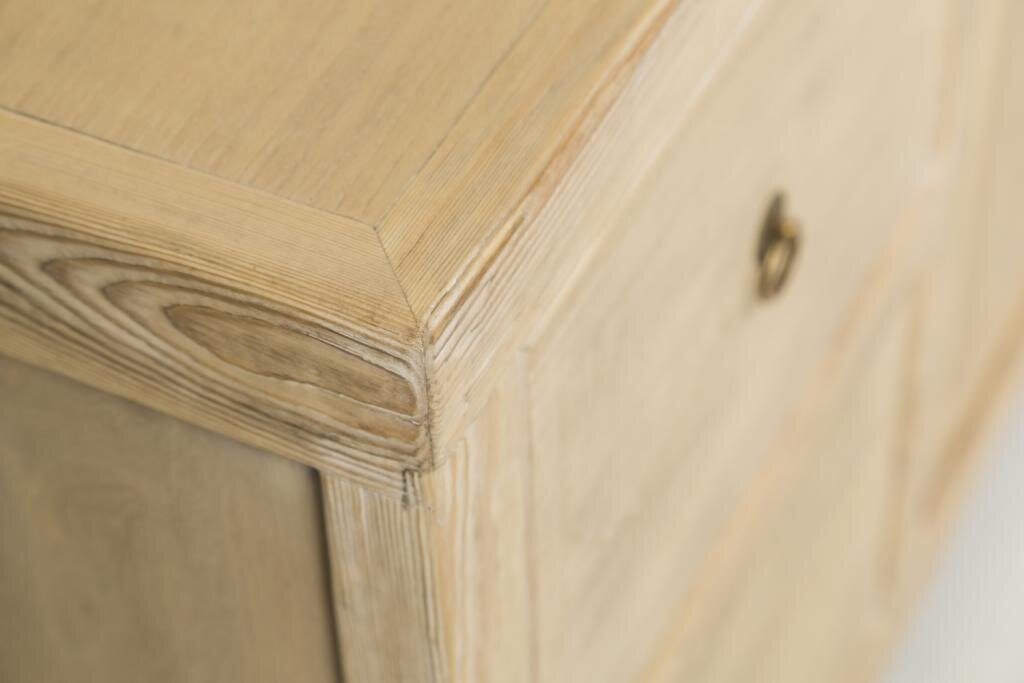 PureHaven Kommode 154x41x85 cm im Vintage Style aus Vollholz handgefertigt stilvolles Design Kieferholz standsicher und stabil