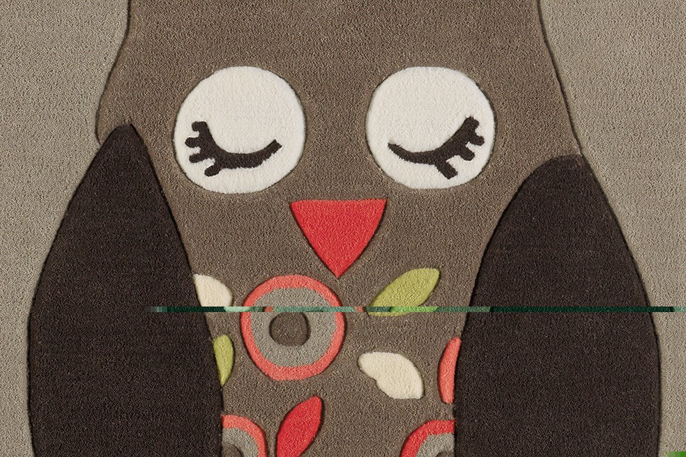 Teppich Joy 4190 Multi Owl 130cm x 130cm ECKIG