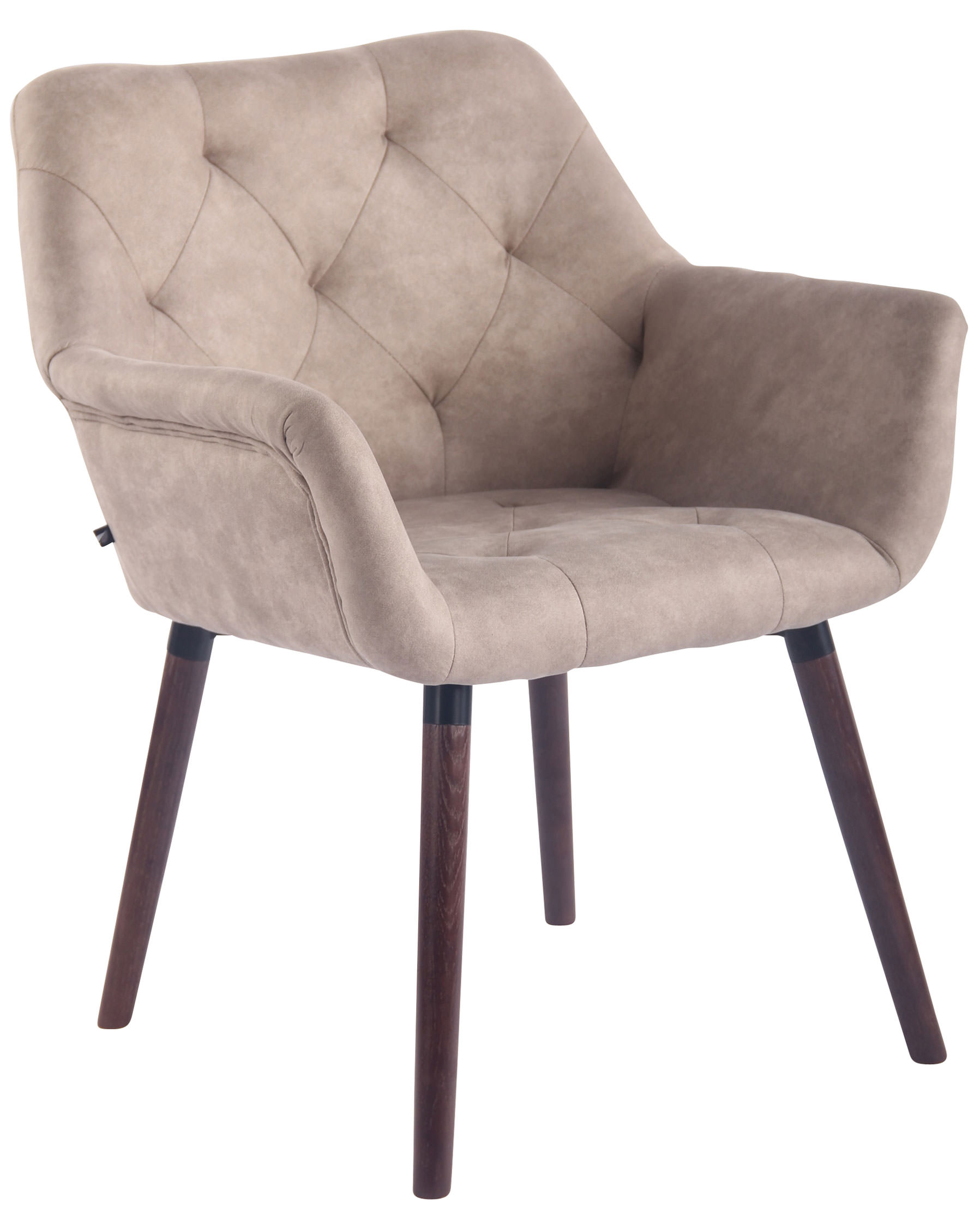 Esszimmerstuhl Cassidy Vintage Kunstleder walnuss