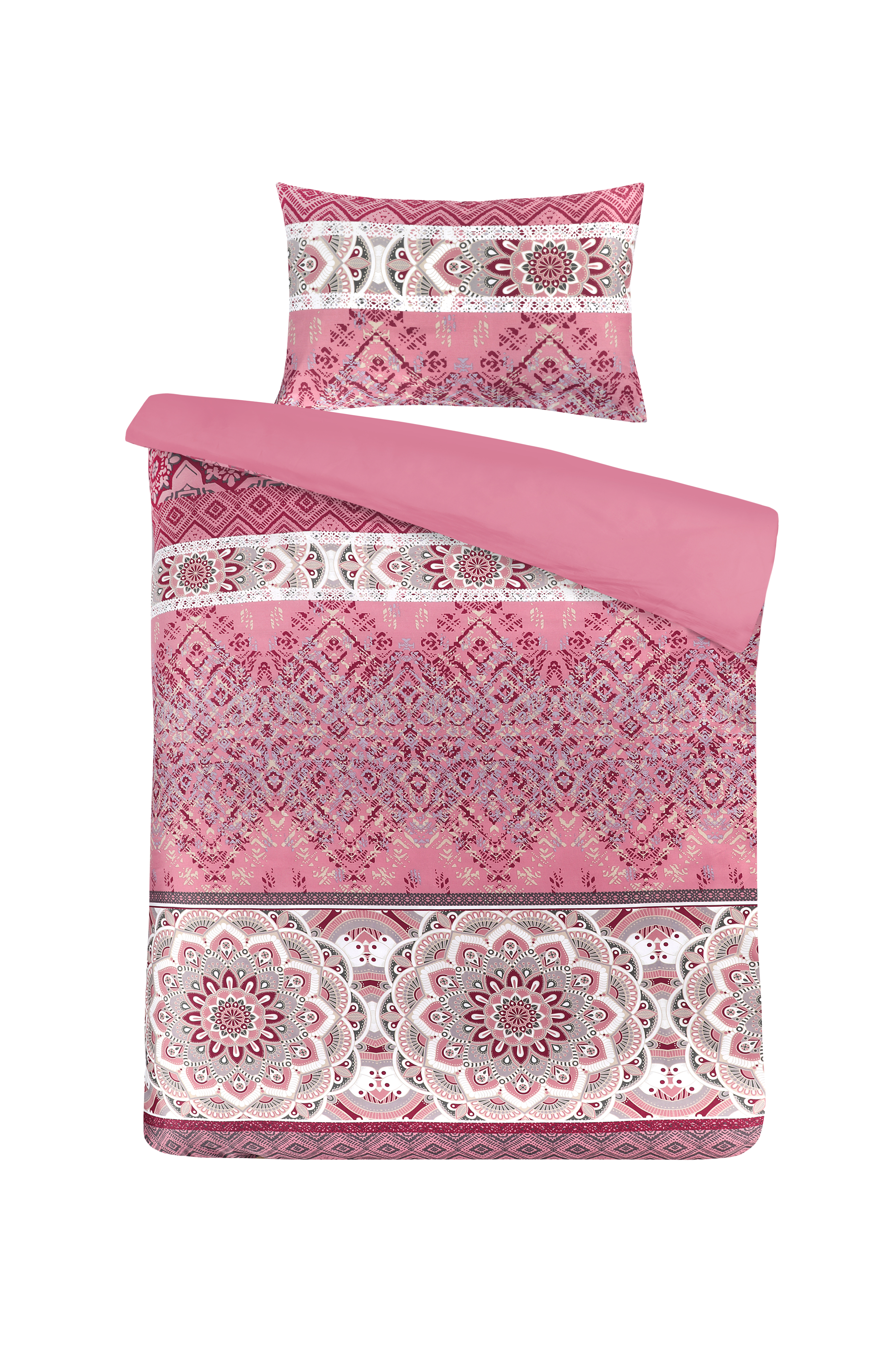 Bettwäsche Bettwäsche Alegra 125-GB Multi / Rosa 140cm x 200cm