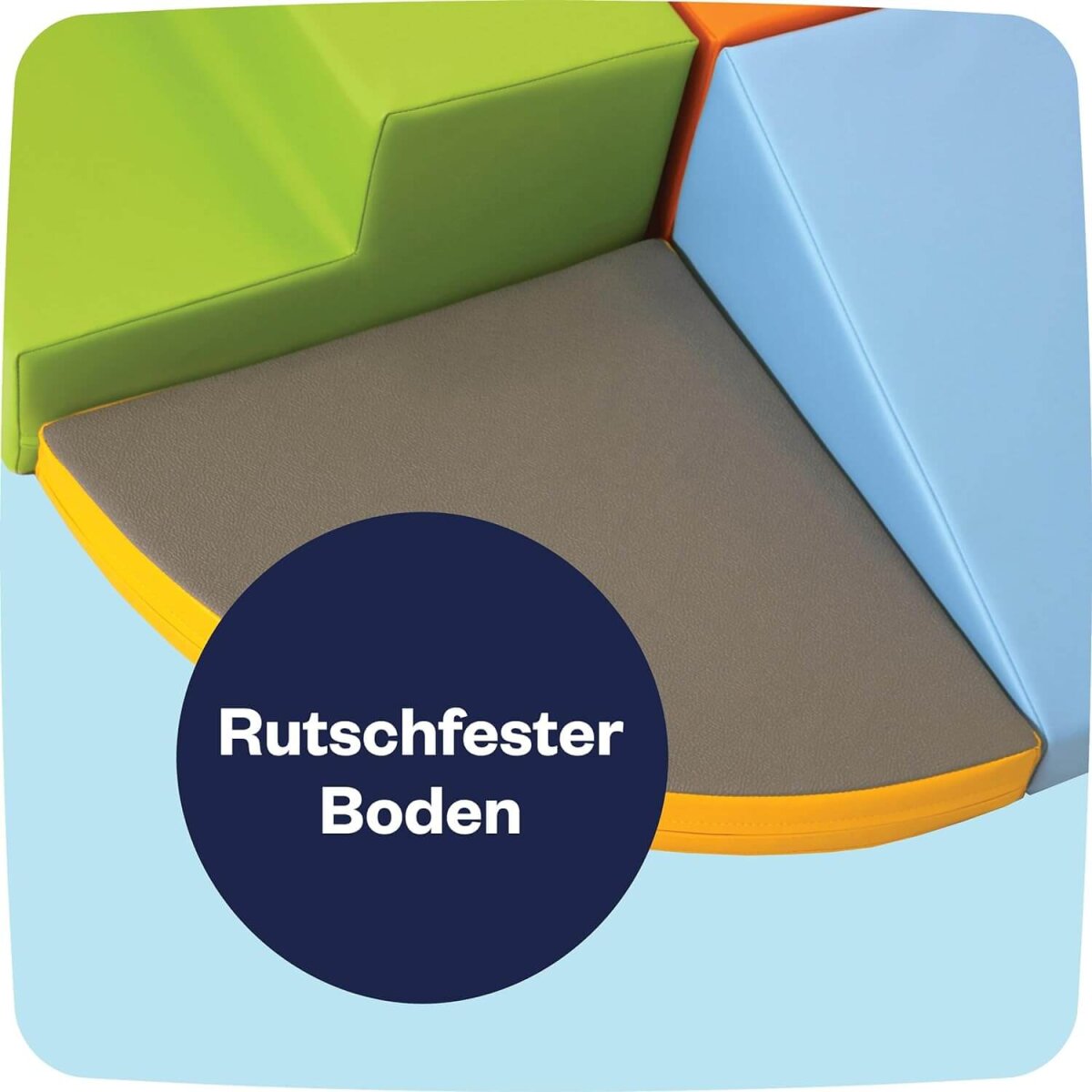 IGLU SET 6 Corner Climber - Helle Pastellfarben - Bunte Schaumstoff-Klettermodule/Bausteine für Kinder