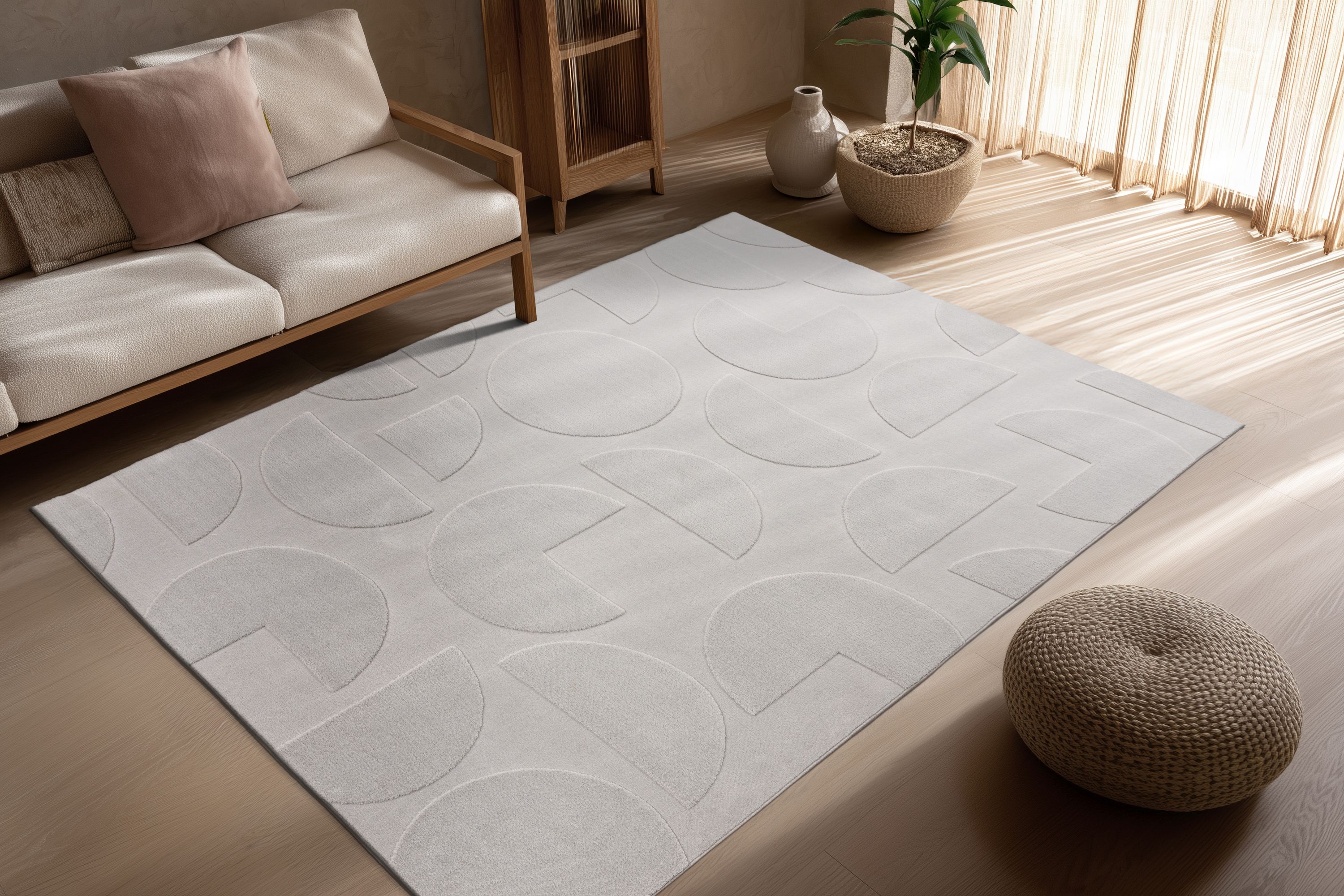 Teppich Niburi 425 Silber 160cm x 230cm