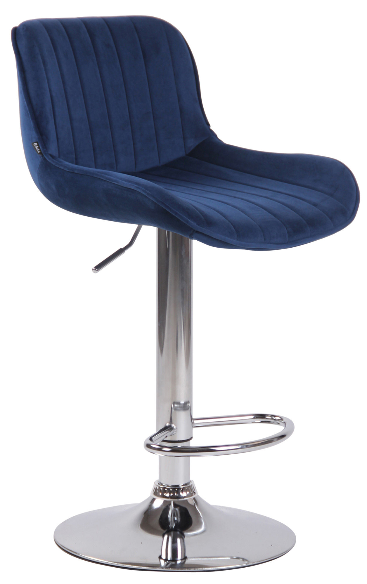 Barhocker Lentini Samt chrom
