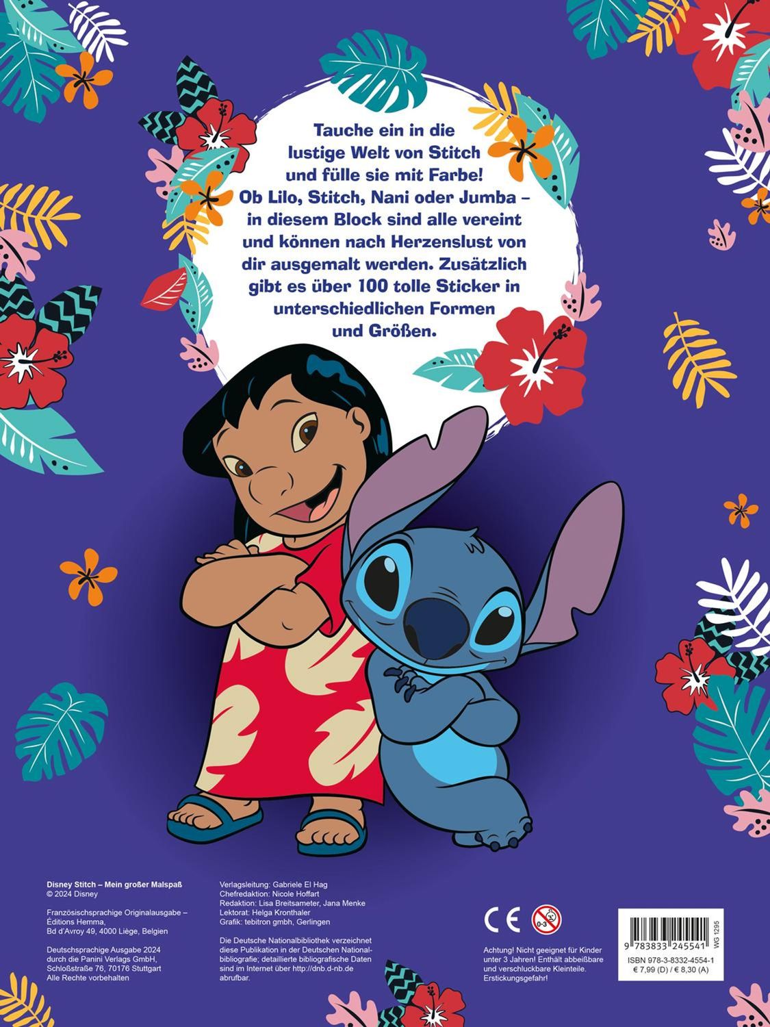 Panini Malen & Basteln Disney Lilo & Stitch - Mein großer Malspaß