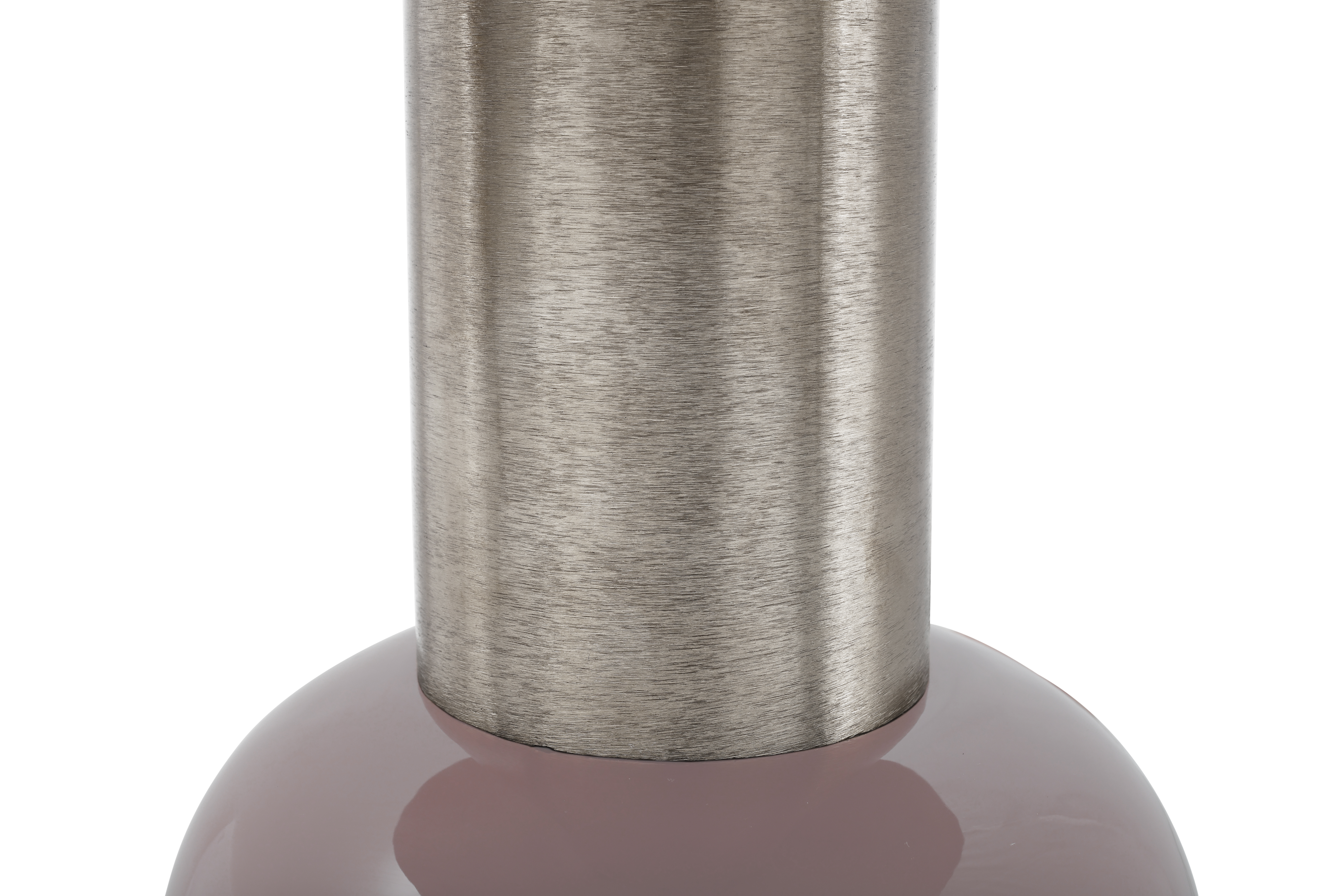 Beistelltisch Altrosa / Silber
