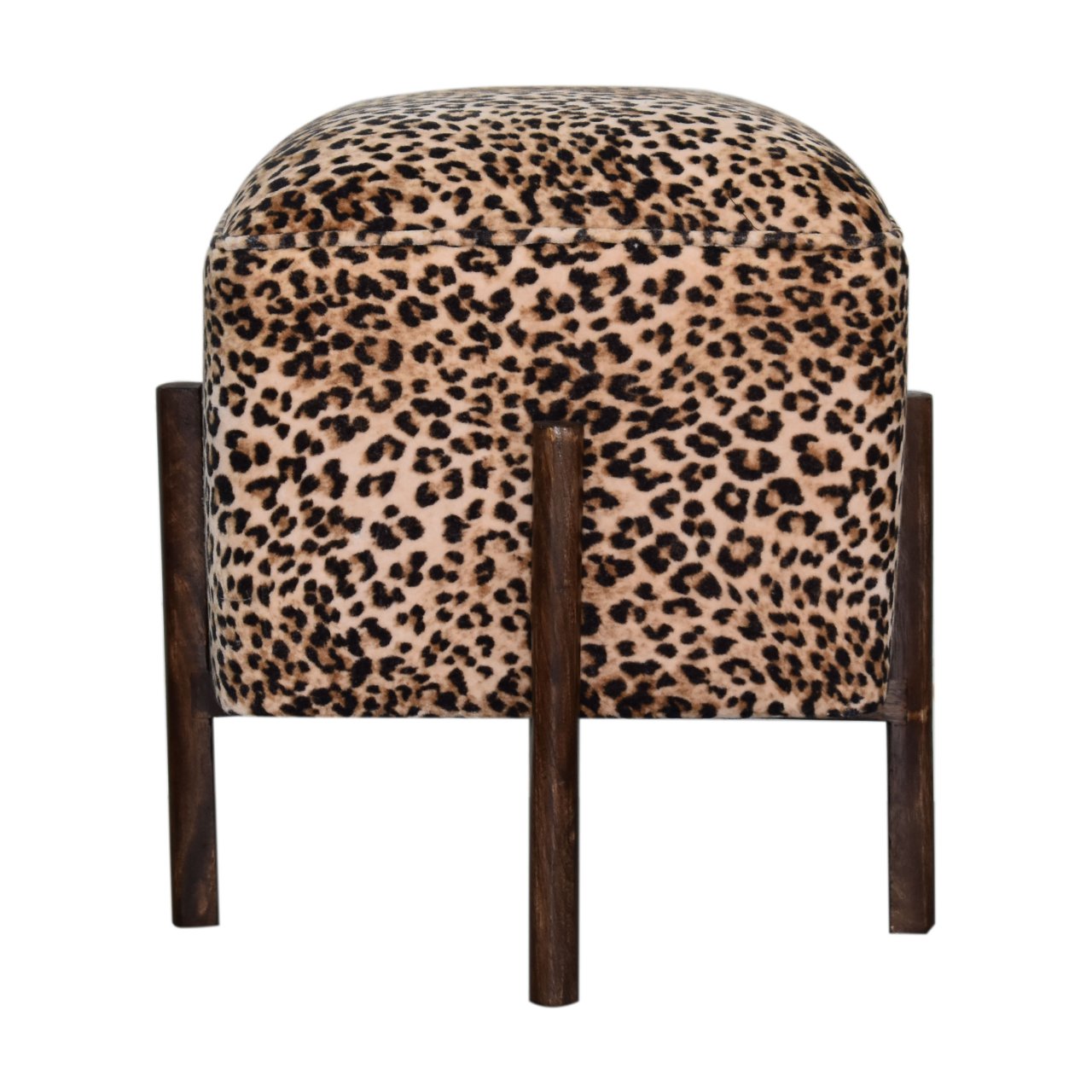 Leoparden-Fußhocker