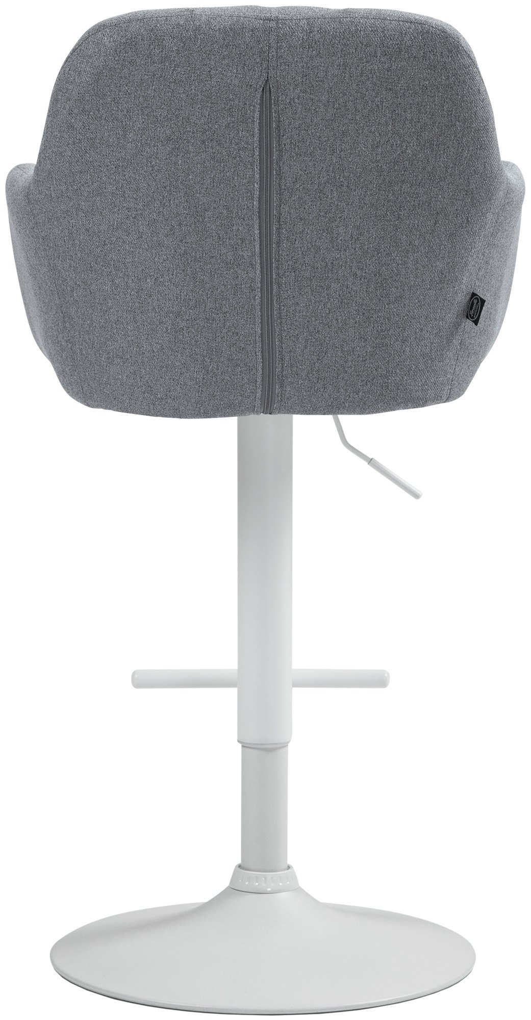 Barhocker Natoma Stoff weiß