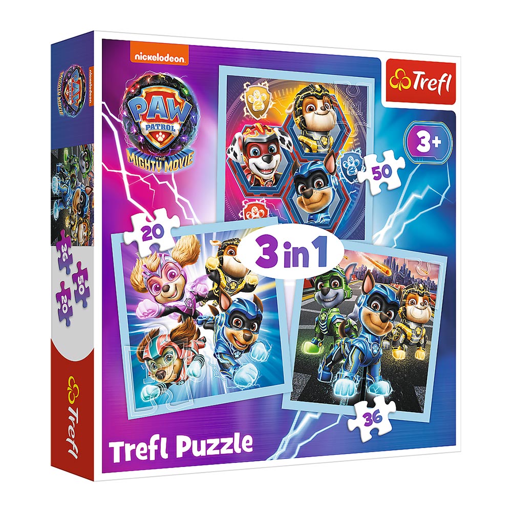 Trefl Puzzles Paw Patrol Film - 3 in 1 Puzzle