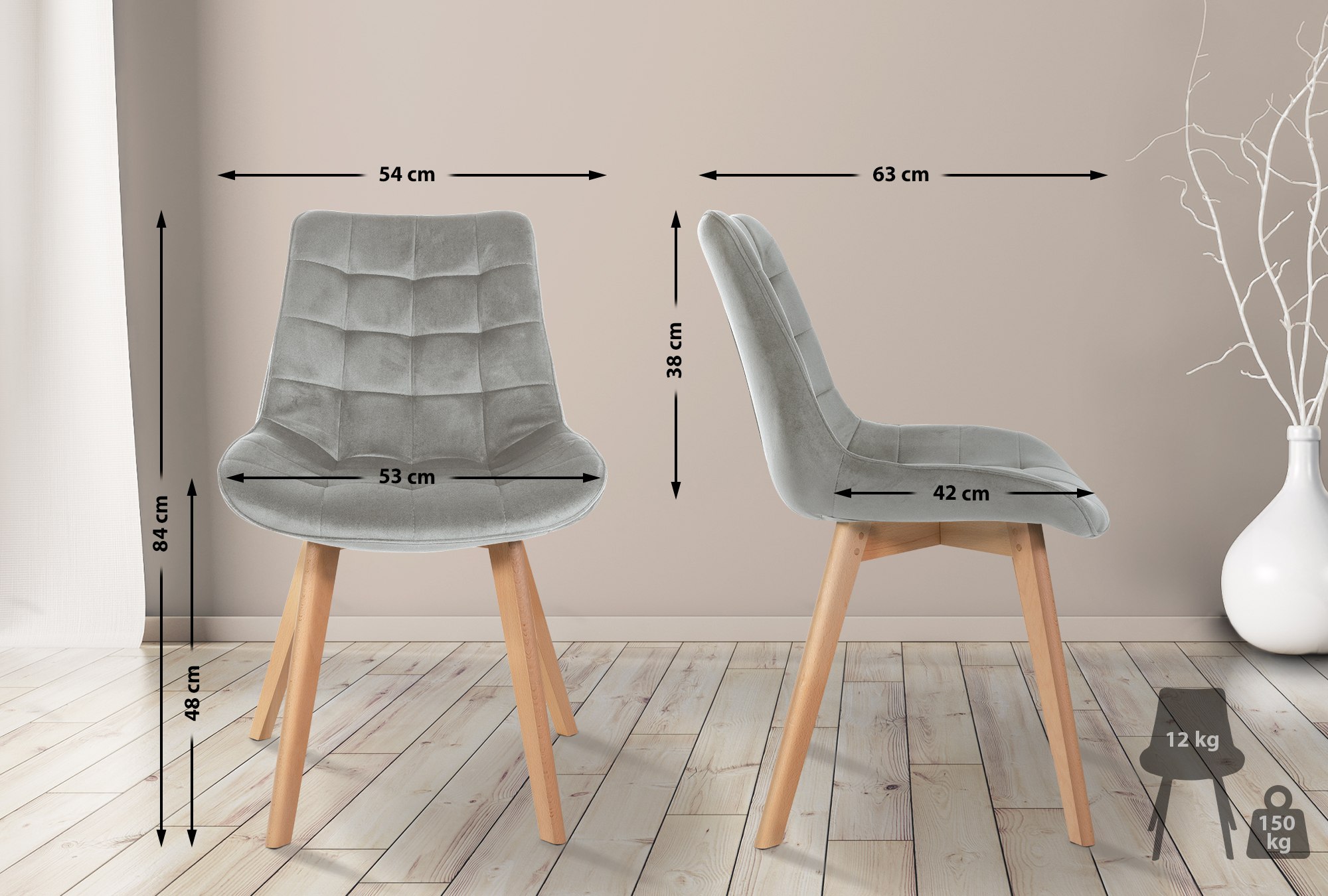 Stuhl Brook Samt