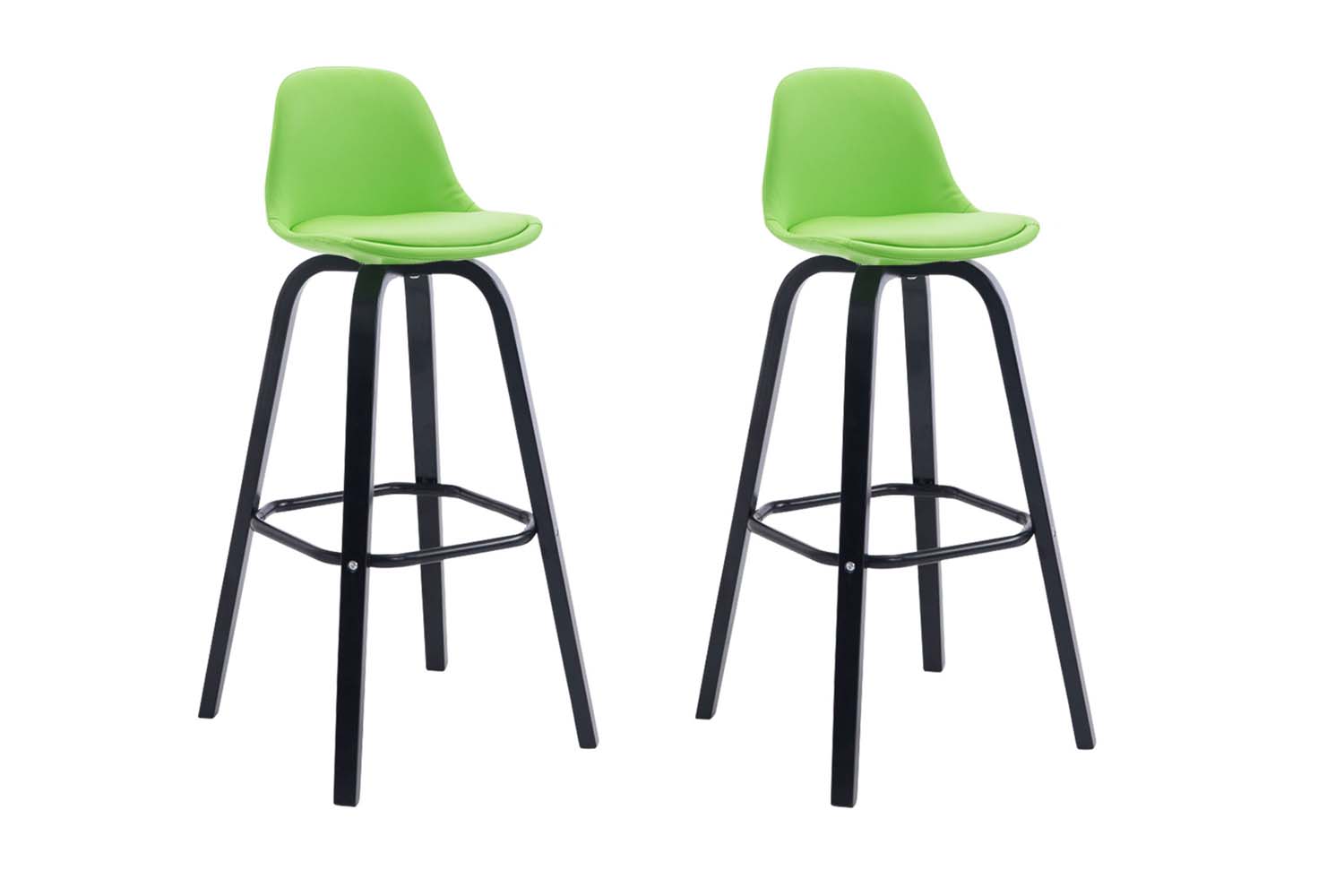 2er Set Barhocker Avika Kunstleder schwarz