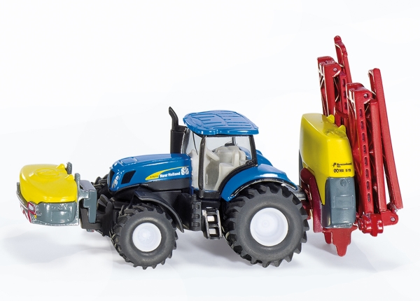 Siku Modelle & Fahrzeuge SIKU 1799 - New Holland mit Kverneland Pflanzenschutzspritze - Modellauto
