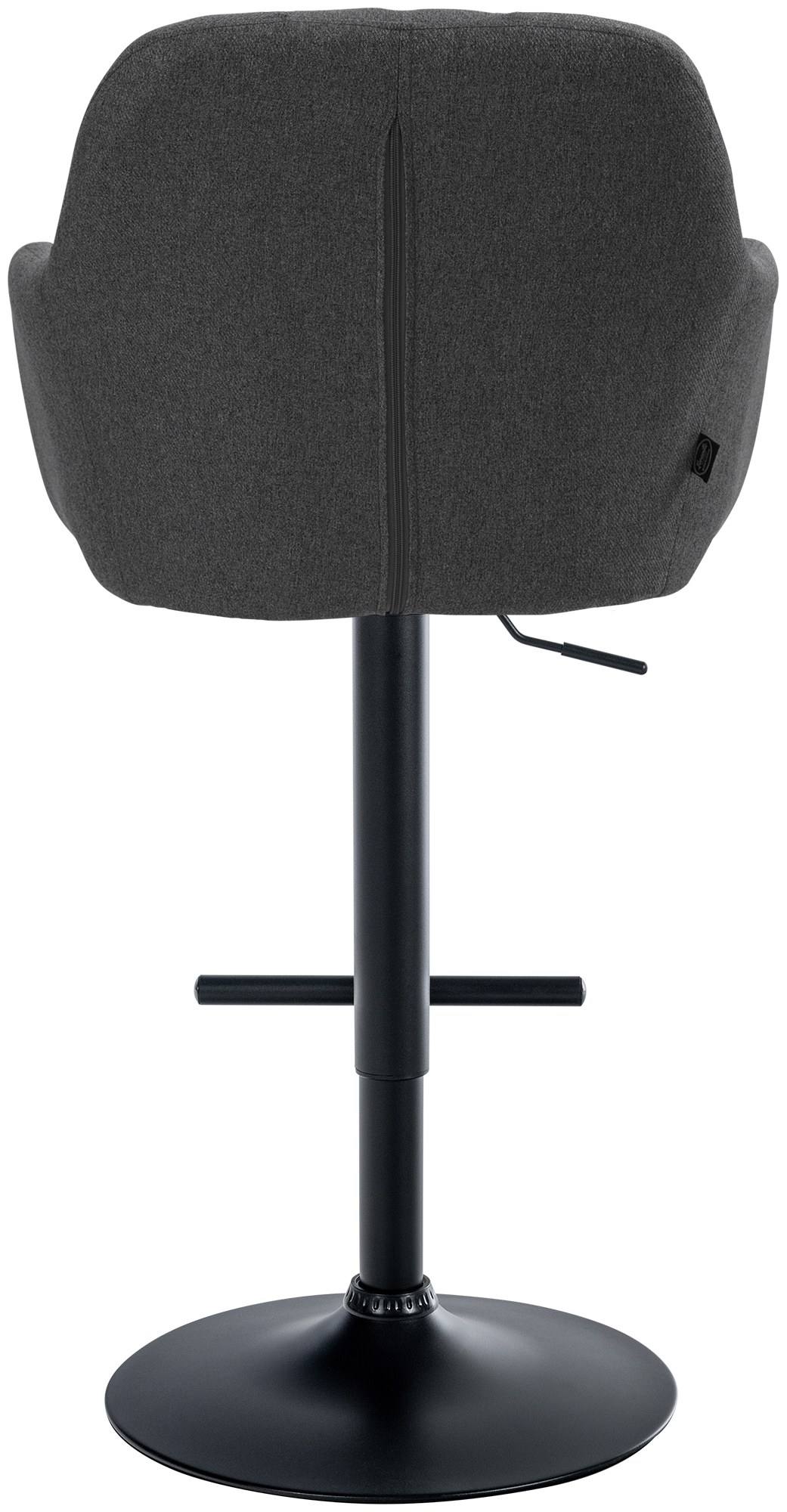 Barhocker Natoma Stoff schwarz