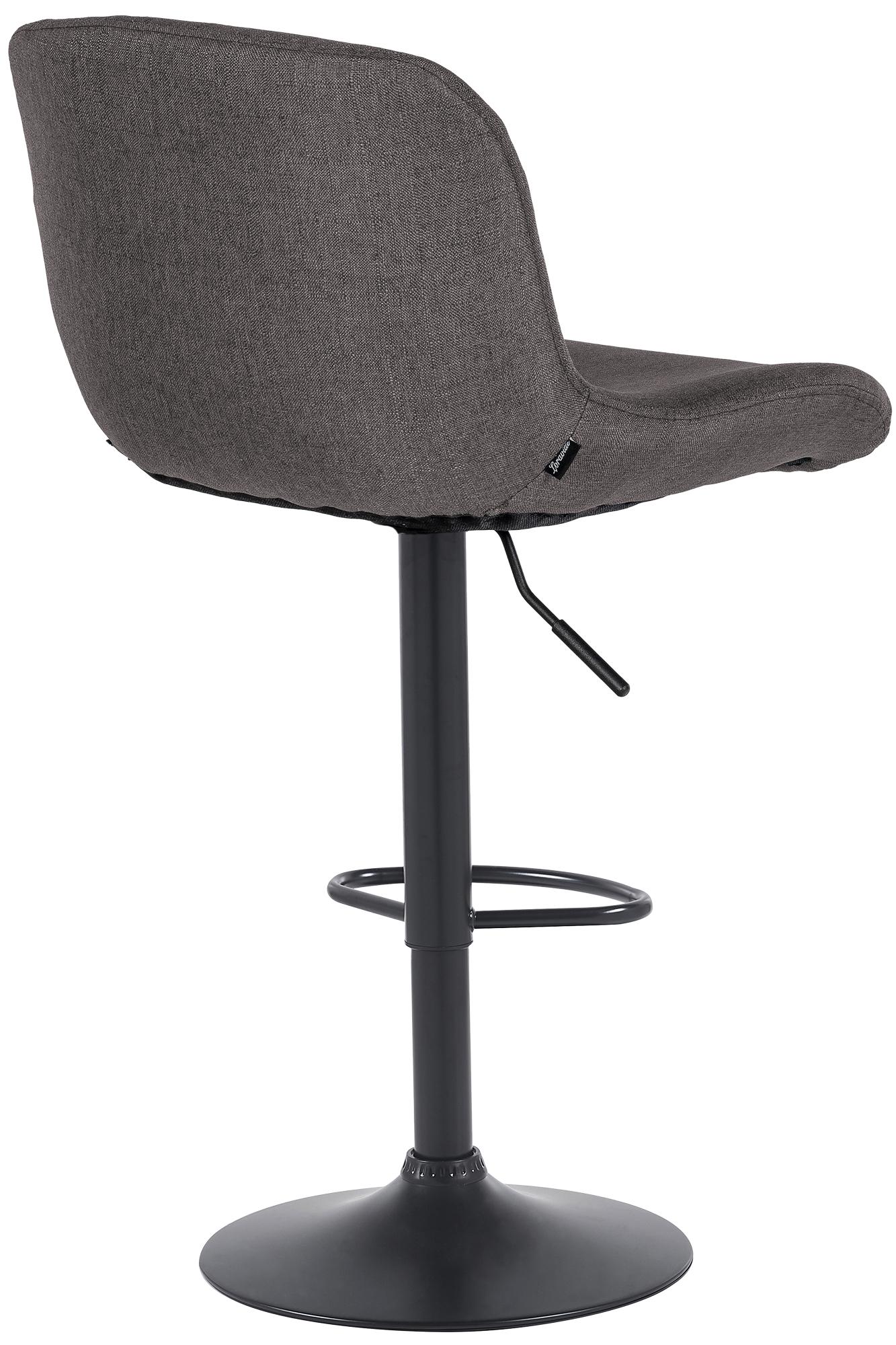 2er Set Barhocker Solon Schwarz Stoff