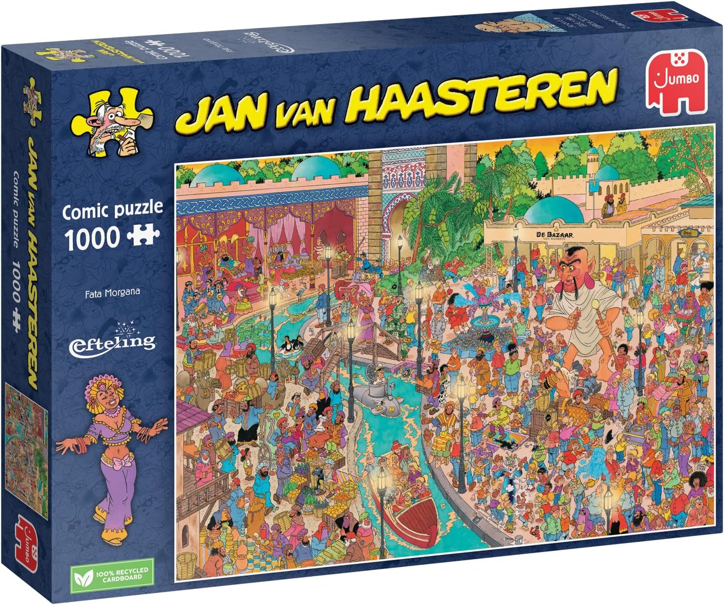 JUMBO Puzzles Jumbo Spiele 00038 - Fata Morgana Efteling - Comic Puzzle 1000 Teile