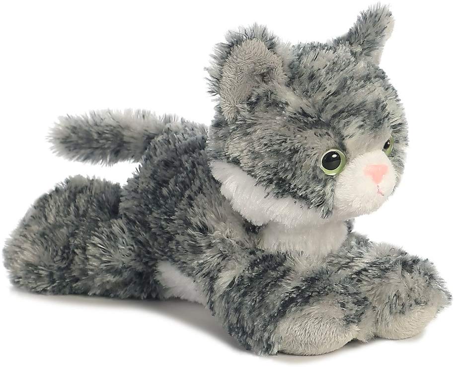 Aurora Plüschfiguren Mini Flopsies Lily graue Tabby Katze ca. 21 cm - Plüschfigur