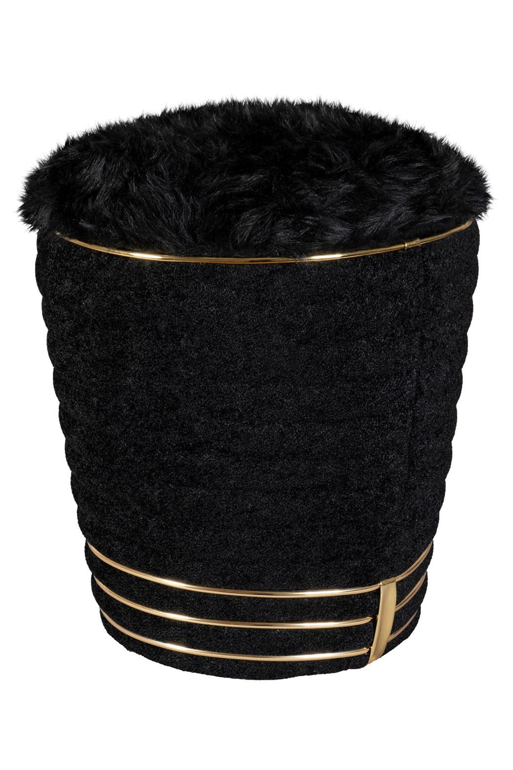 Hocker Hocker Doric 335 Schwarz / Gold