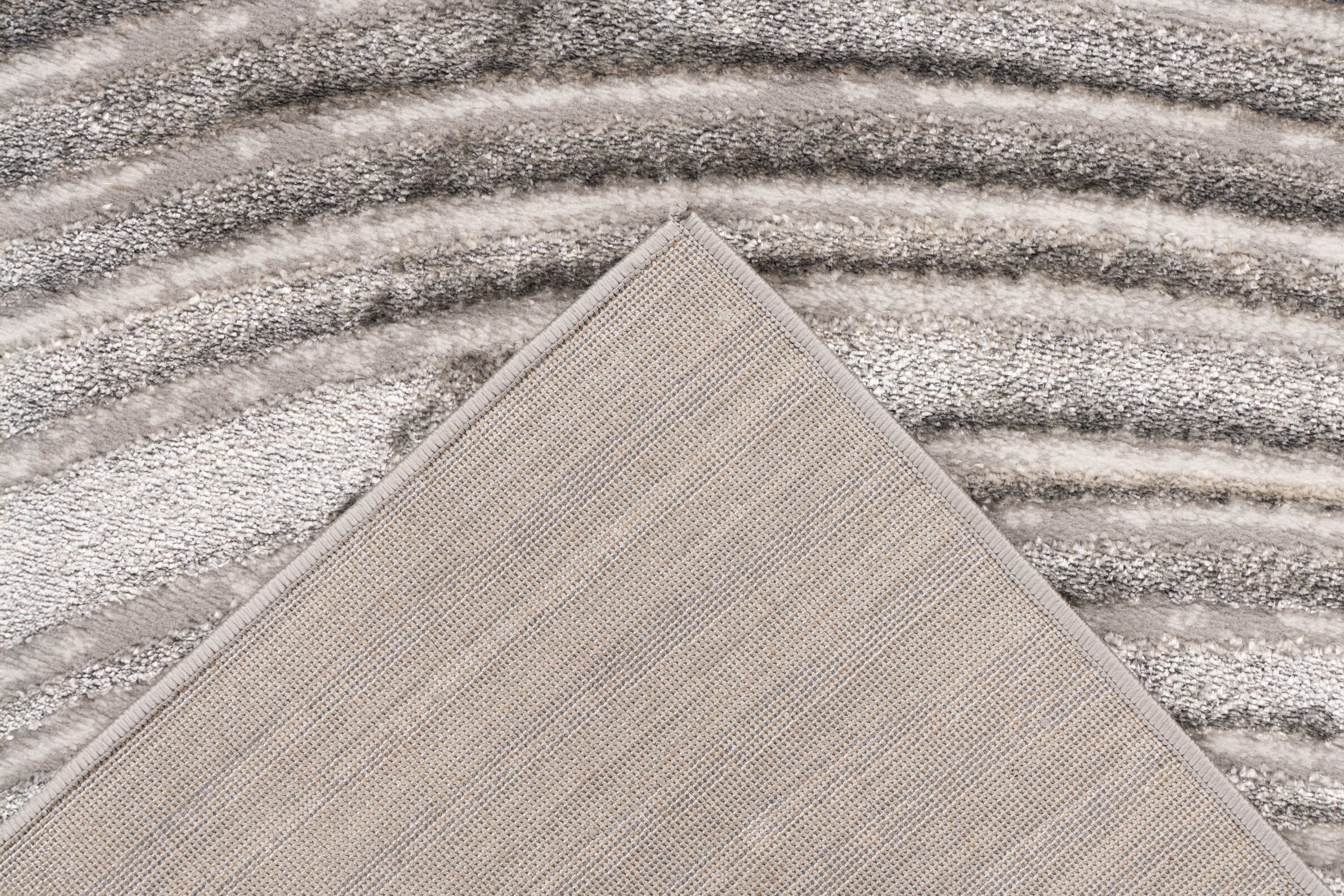 Teppich Chalk 425 Silber / Beige 80 x 150 cm