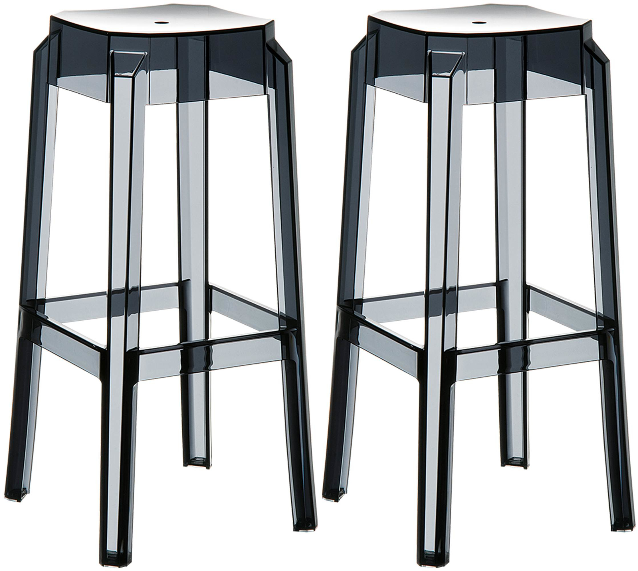 2er Set Barhocker Fox, transparent