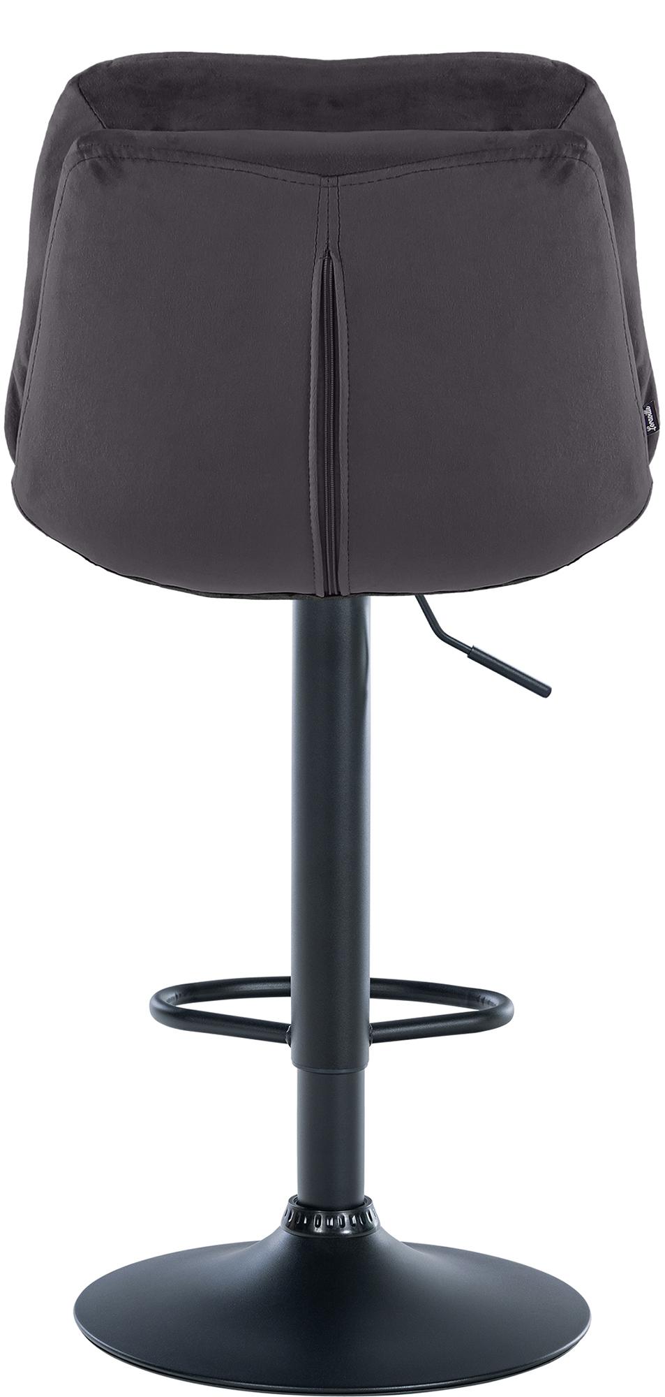 Barhocker Laurel Samt schwarz