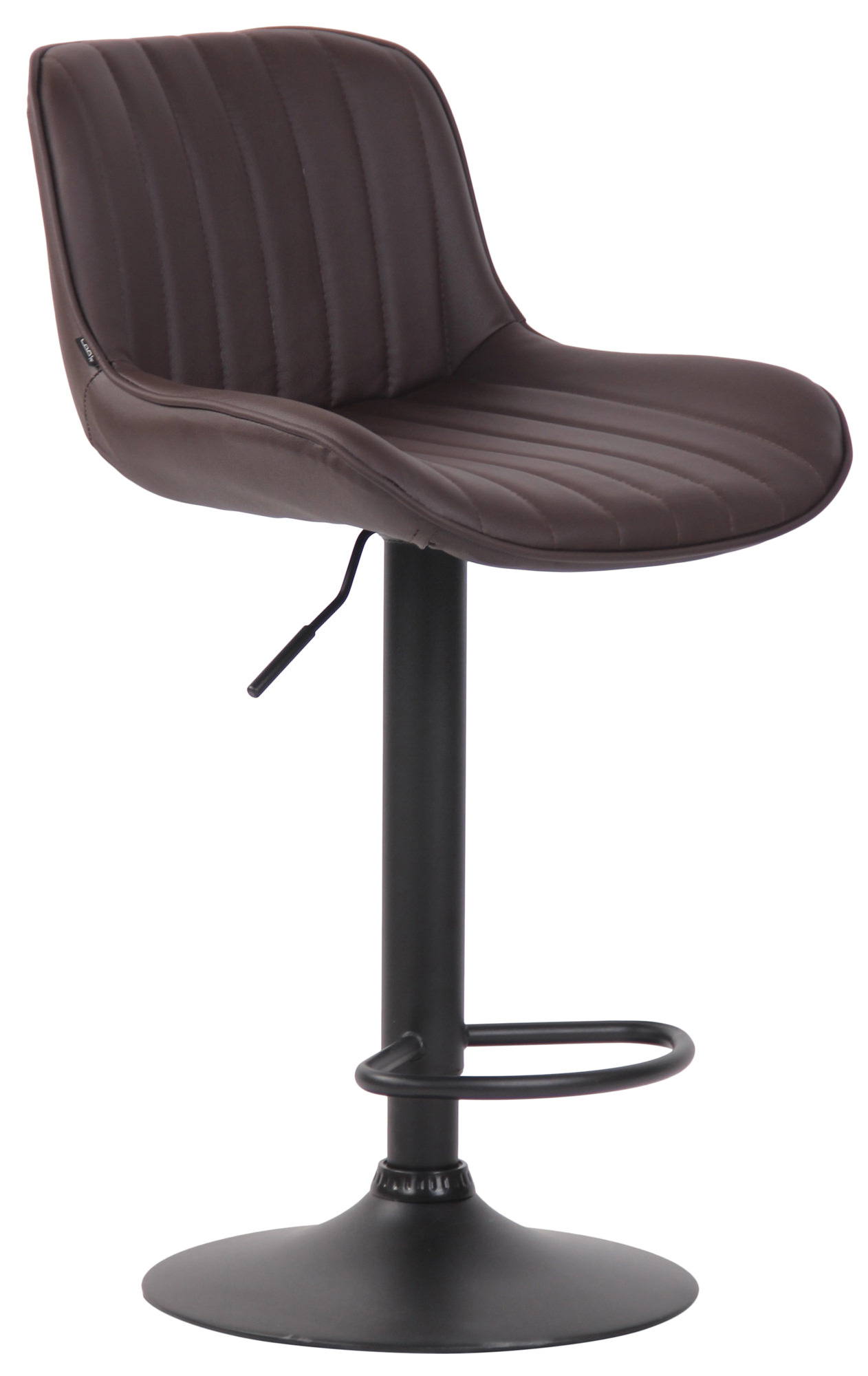Barhocker Lentini Kunstleder schwarz