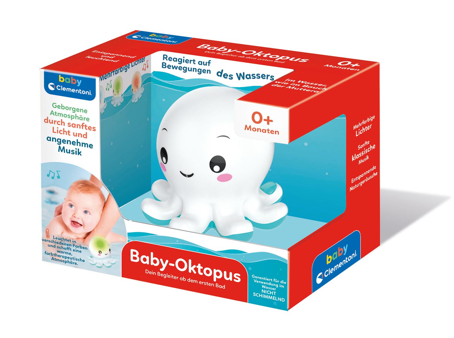 Clementoni Baby & Kleinkind Baby Clementoni 59233 - Baby-Octopus, Badespielzeug