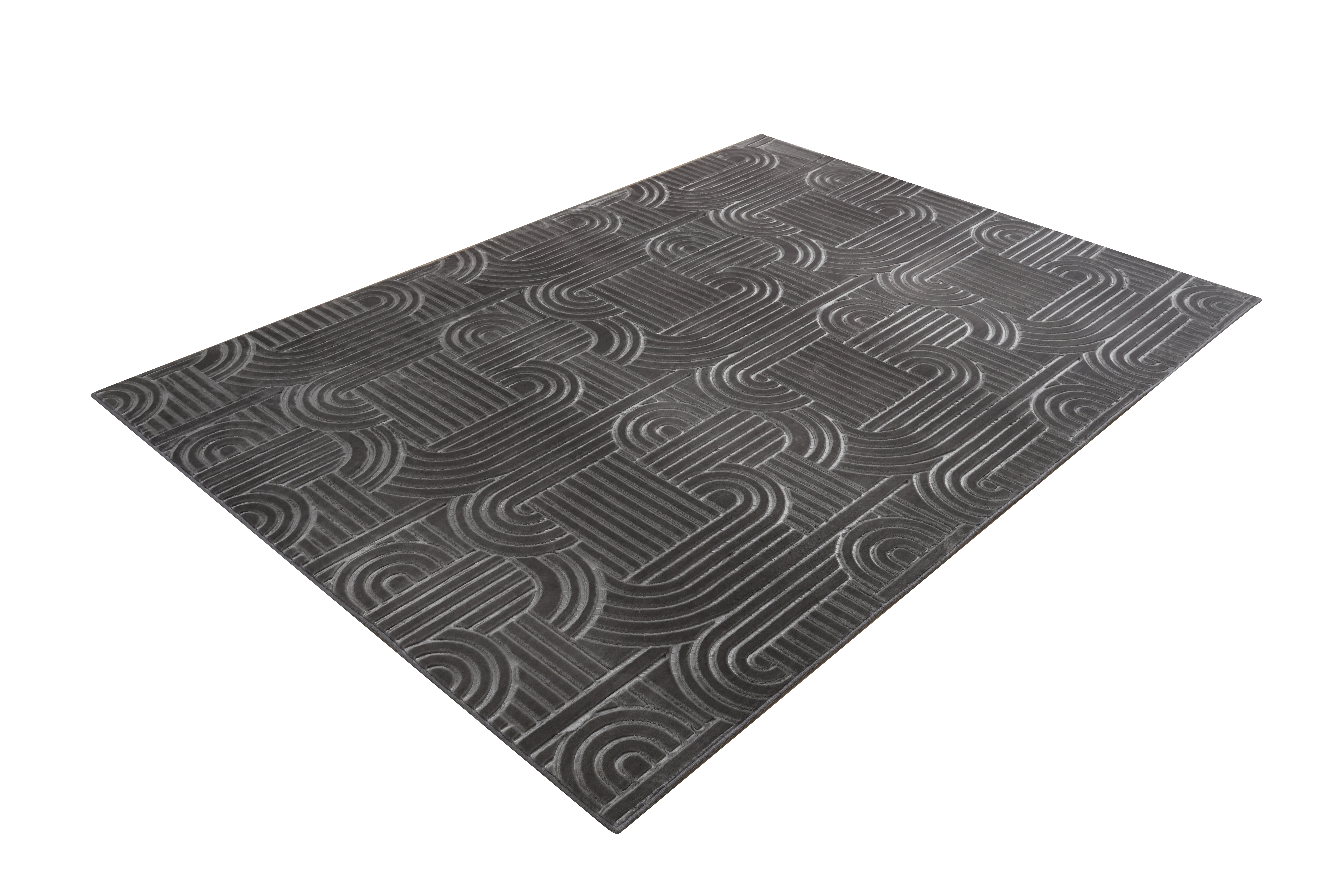 Teppich Calma 125 Anthrazit 120 x 160 cm