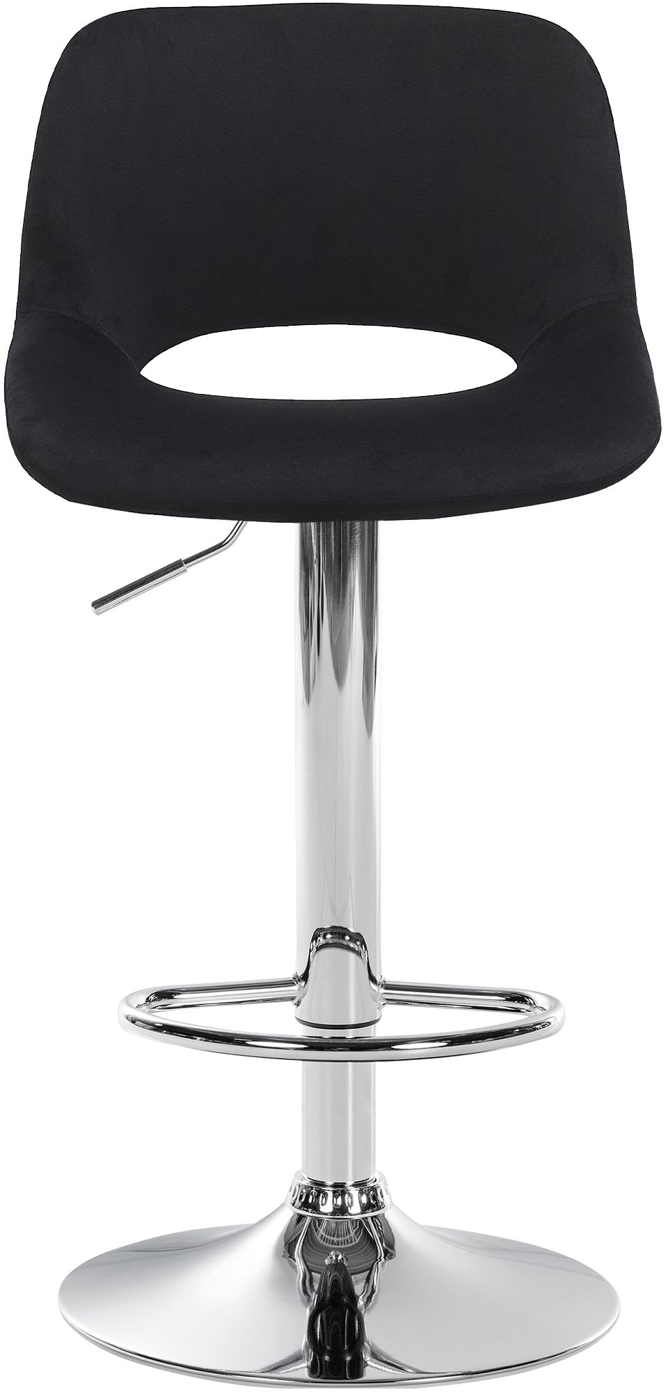 Barhocker Camden Samt chrom