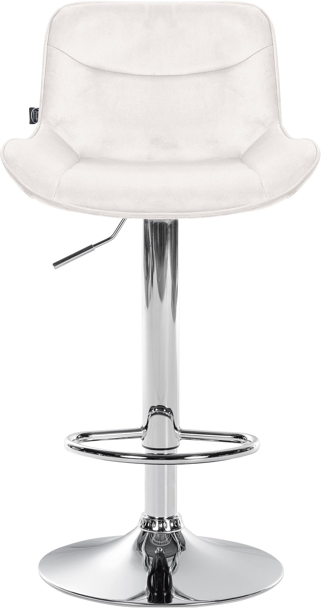 Barhocker Vonore Samt chrom