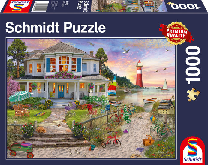 Schmidt Spiele GmbH Puzzles Das Strandhaus - 1000 Teile Puzzle
