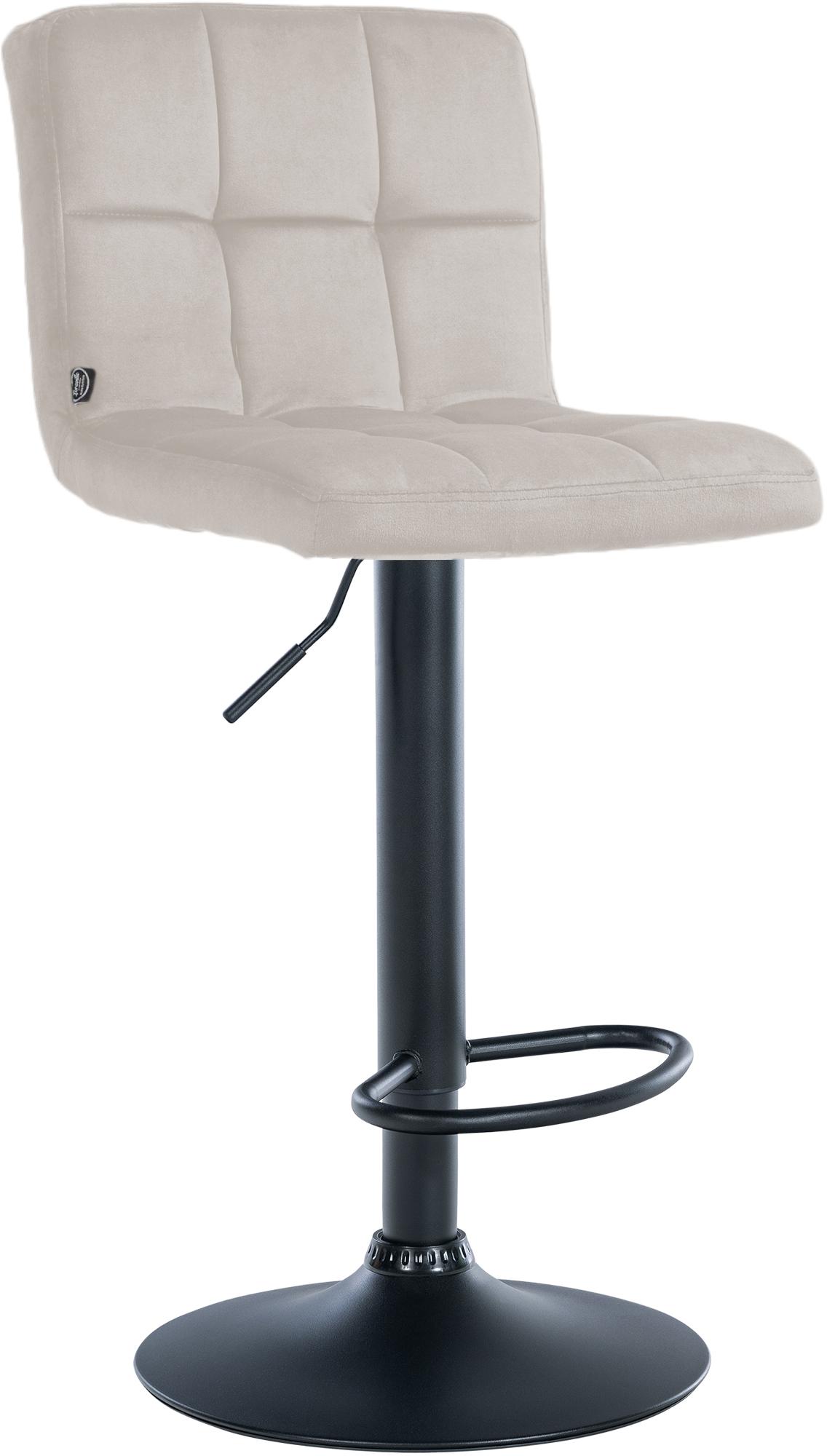 Barhocker Peru Samt schwarz