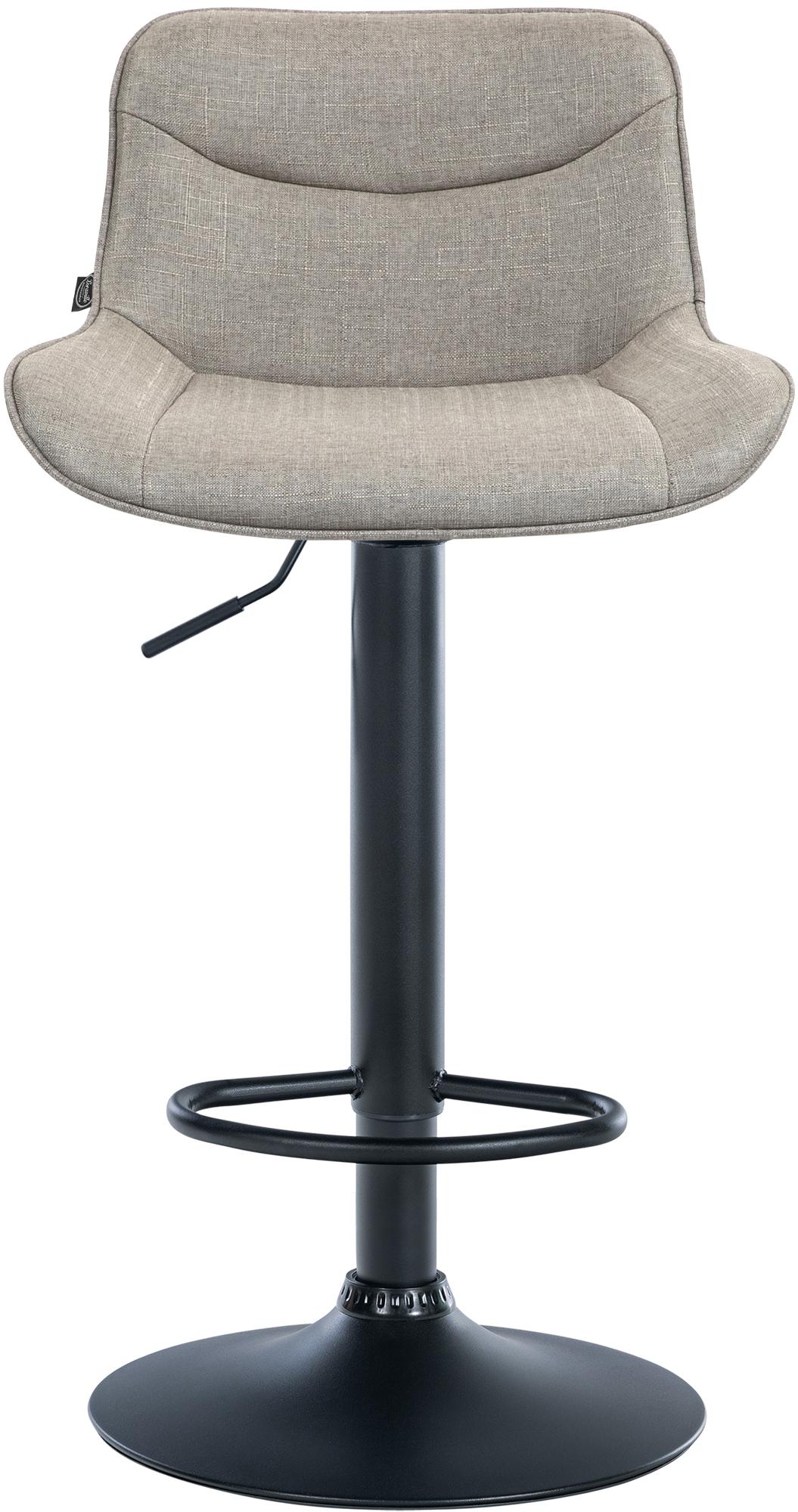 2er Set Barhocker Vonore Stoff schwarz