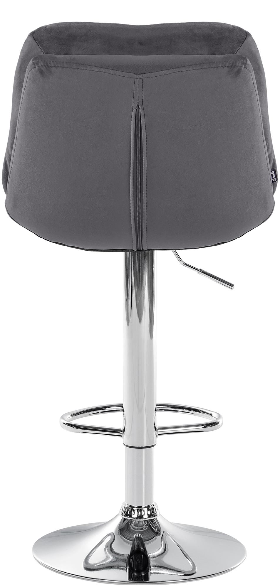 Barhocker Laurel Samt chrom