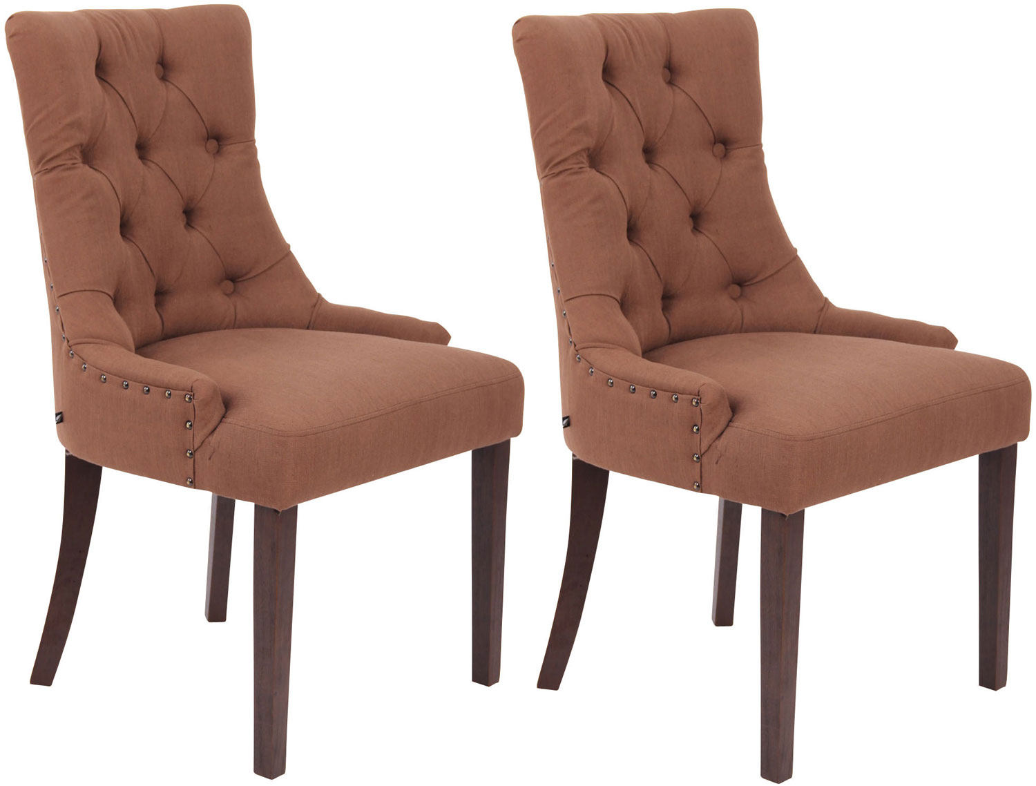 2er Set Esszimmerstuhl Aberdeen Stoff antik