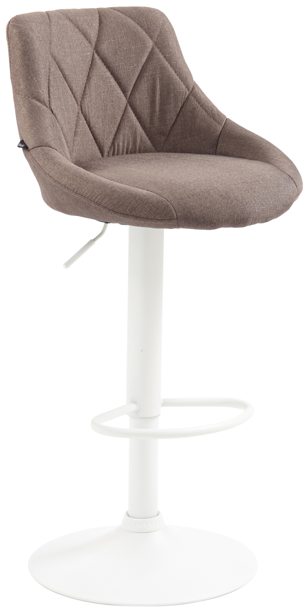 Barhocker Lazio Stoff weiß