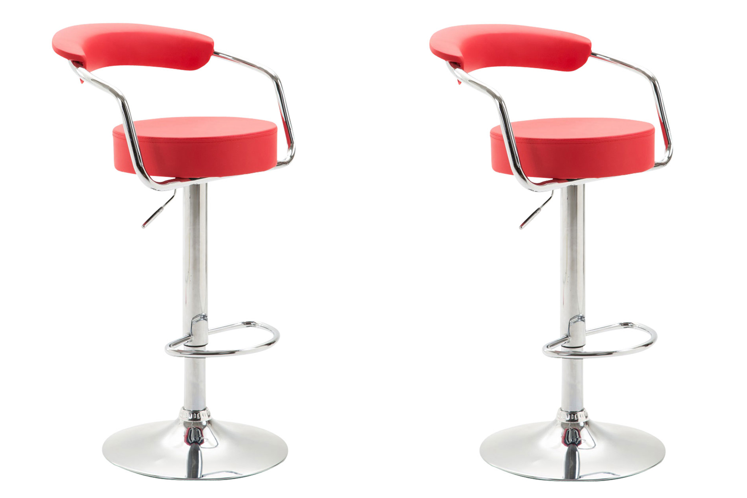2er Set Barhocker Azzurri Kunstleder