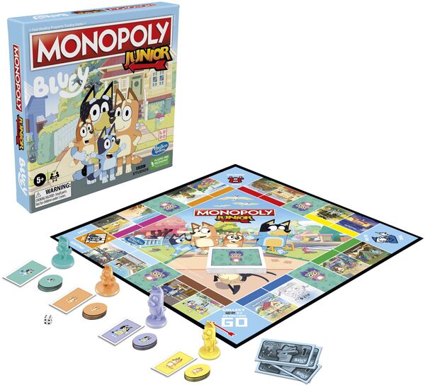 HASBRO Brettspiele & Gesellschaftsspiele Hasbro F5687100 - Monopoly Junior Bluey