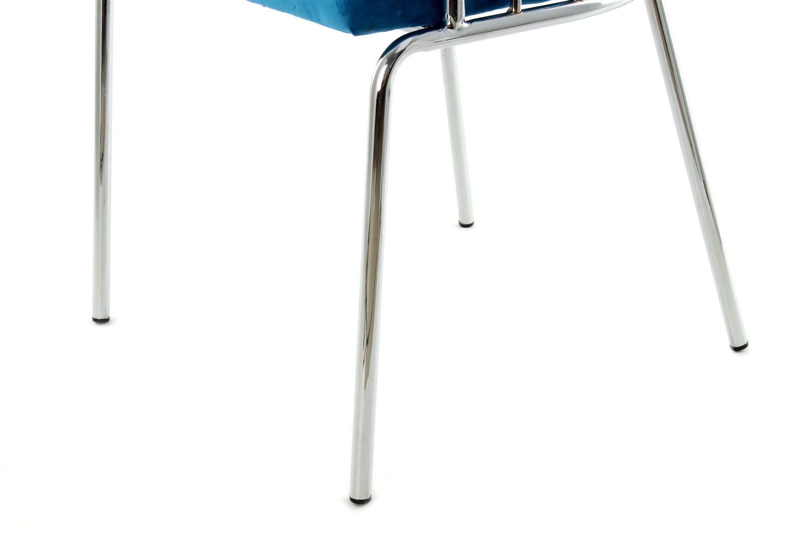 Design-Stuhl Blau / Chrom